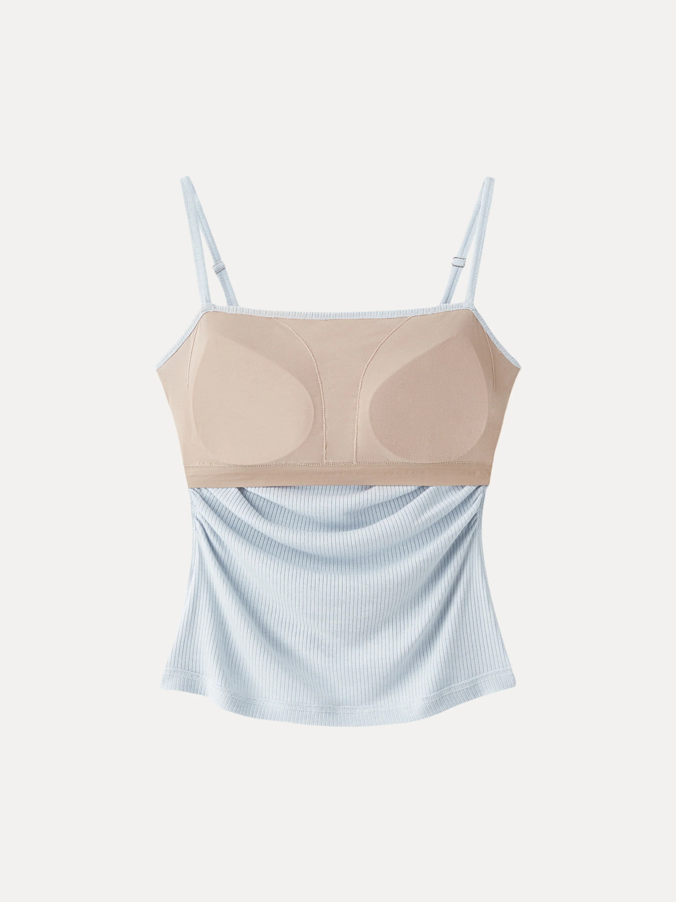 Soft Textured Adjustable Spaghetti Bra Tank - Image 15