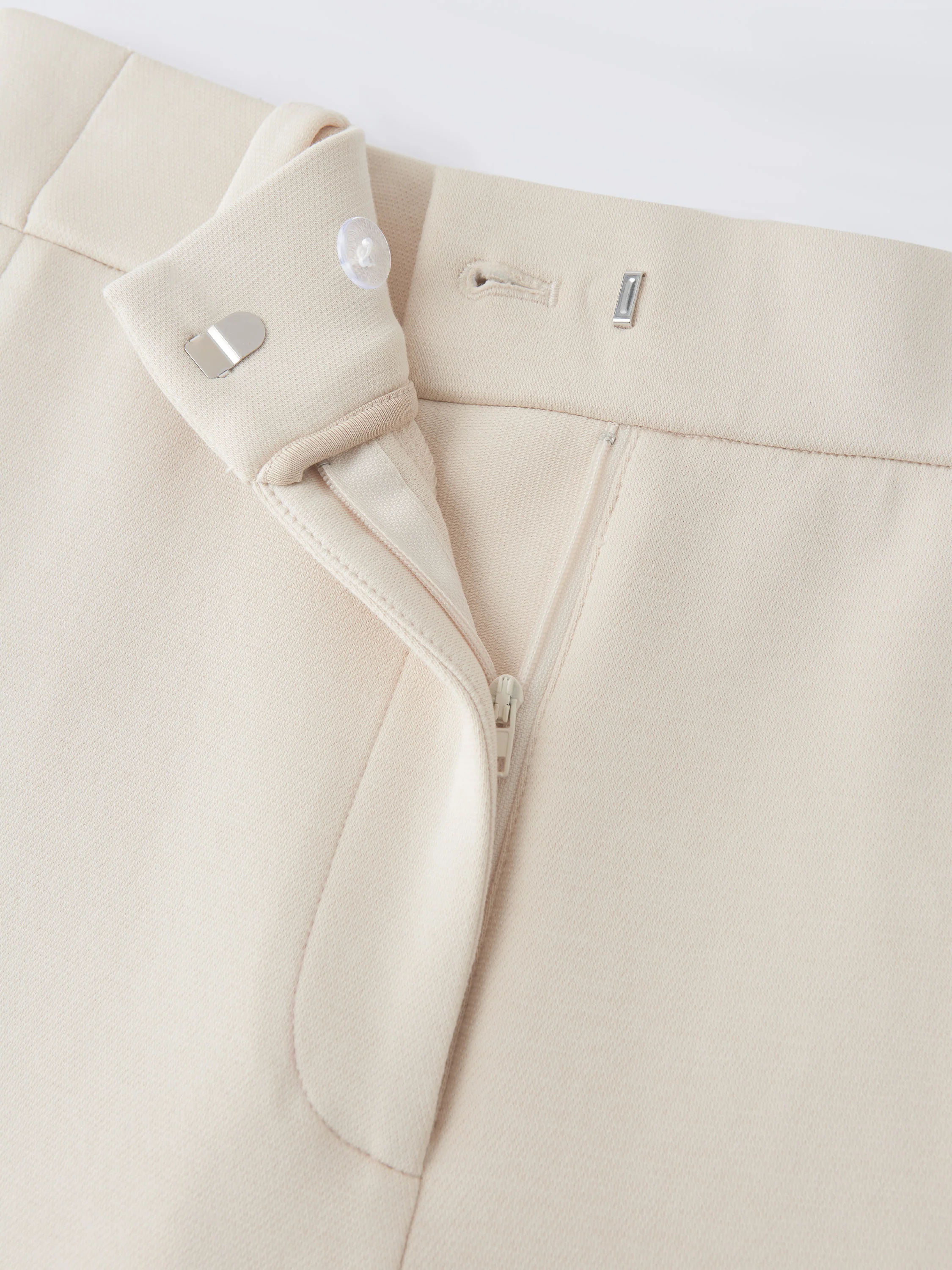 Stretchy Mid Rise Fly-Front Wide Leg Trouser - Image 8