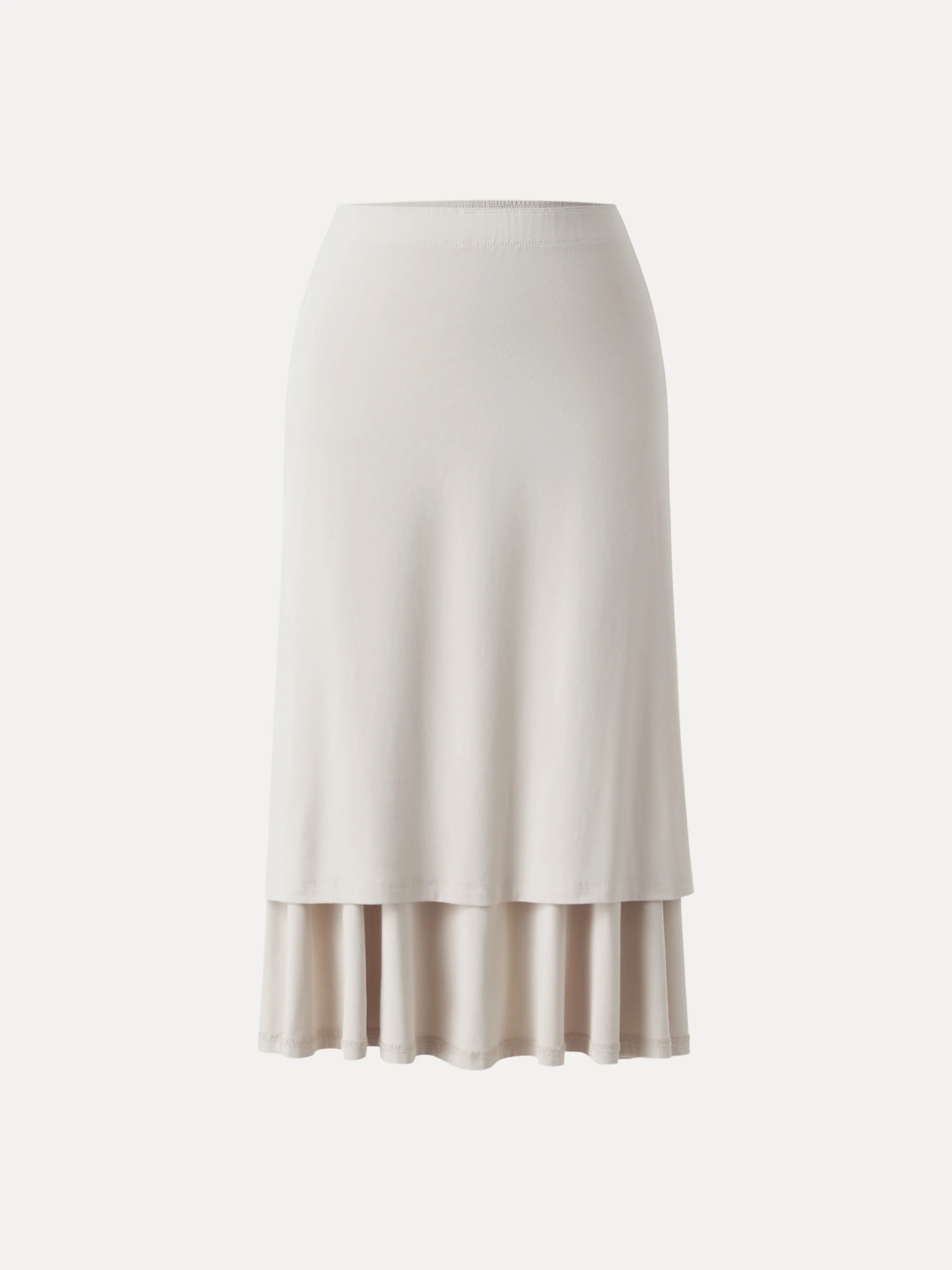 2Pcs Set Cowl Neck Ruched Bra Top & Side Ruched A-line Midi Skirt - Image 15