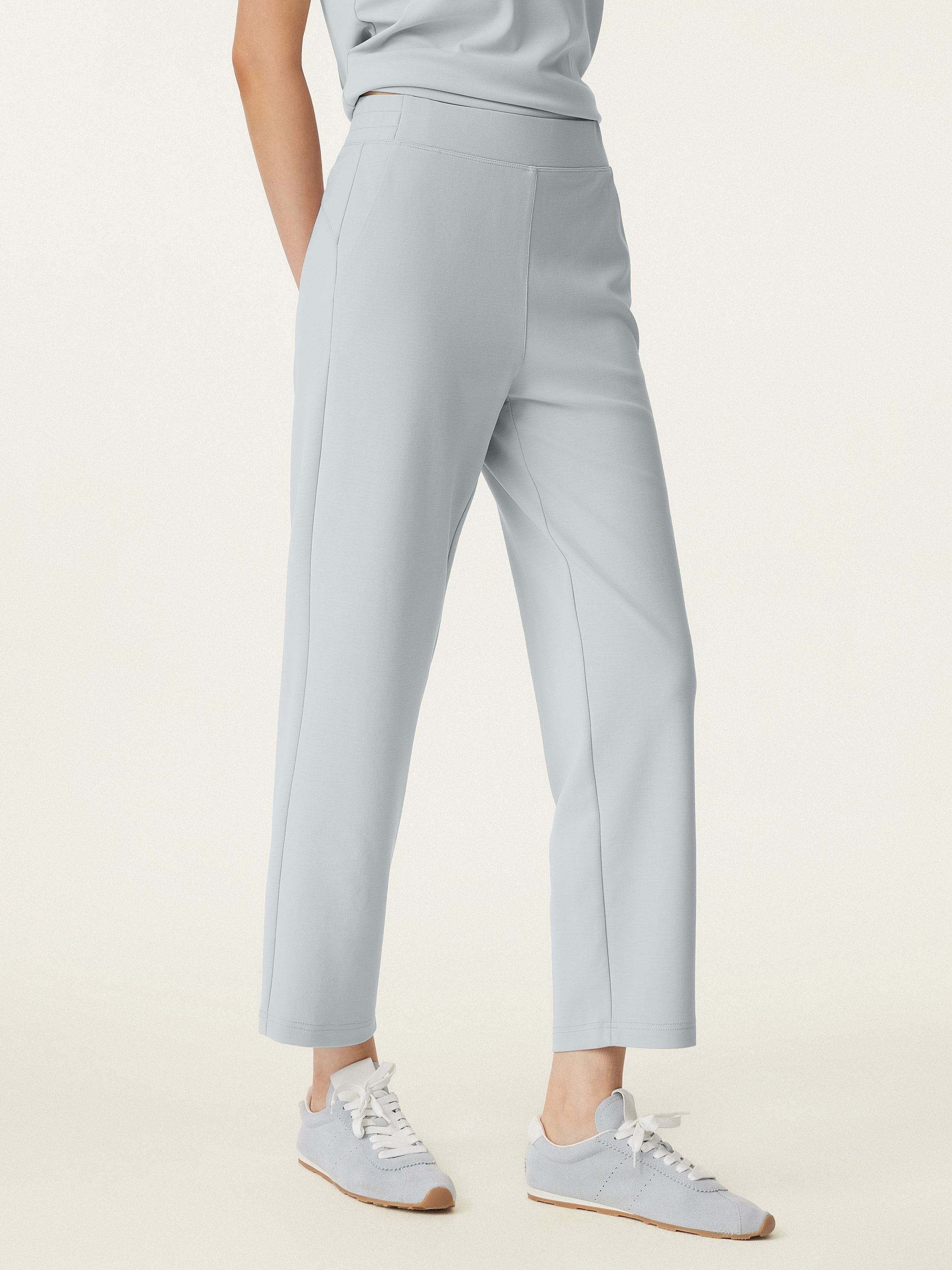 Mid Rise Pull-on Tapered Pant with Pockets - Image 6