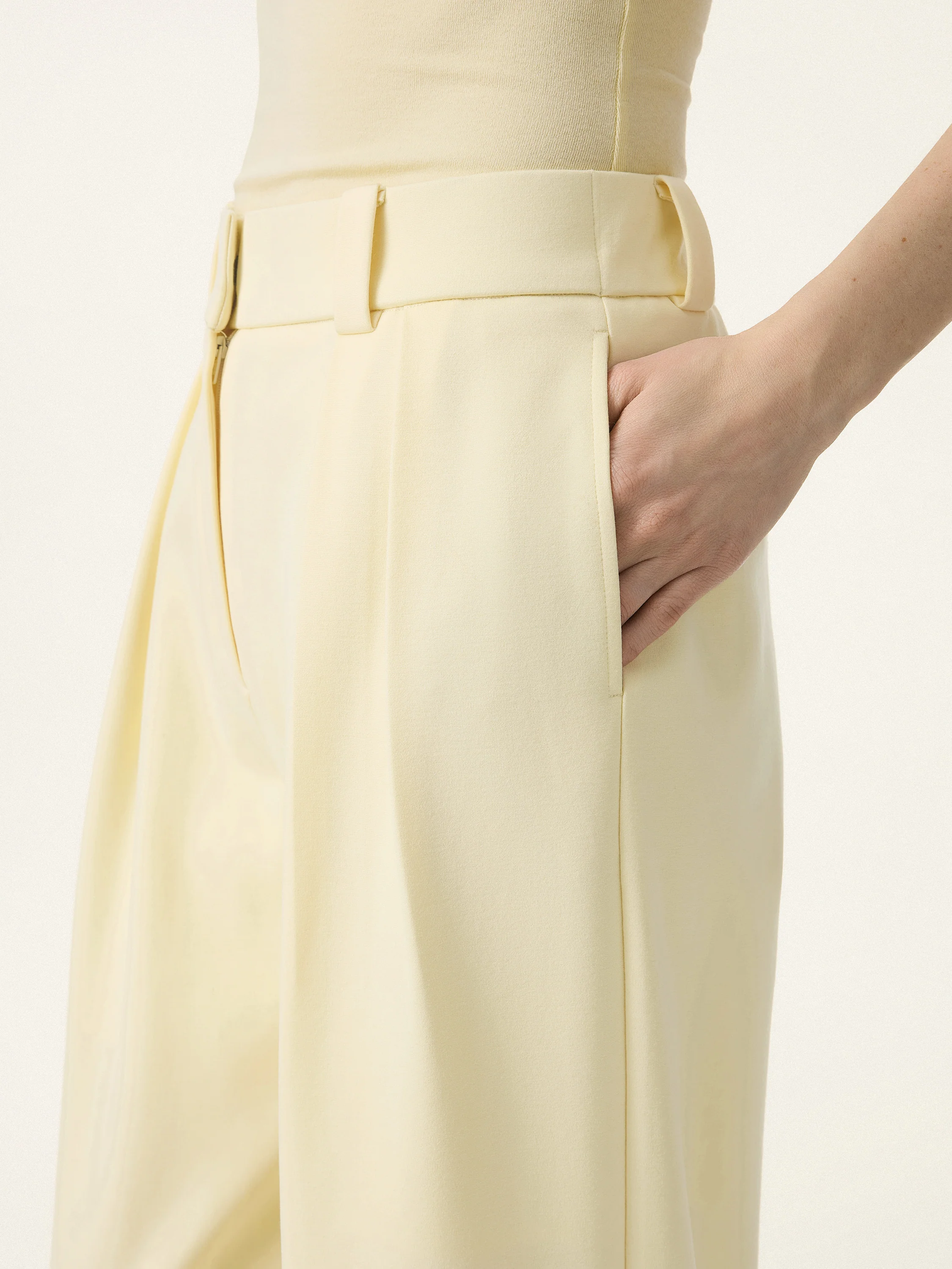 4-Way Stretch Drapey Mid Rise Wide Leg Work Pant - Image 7