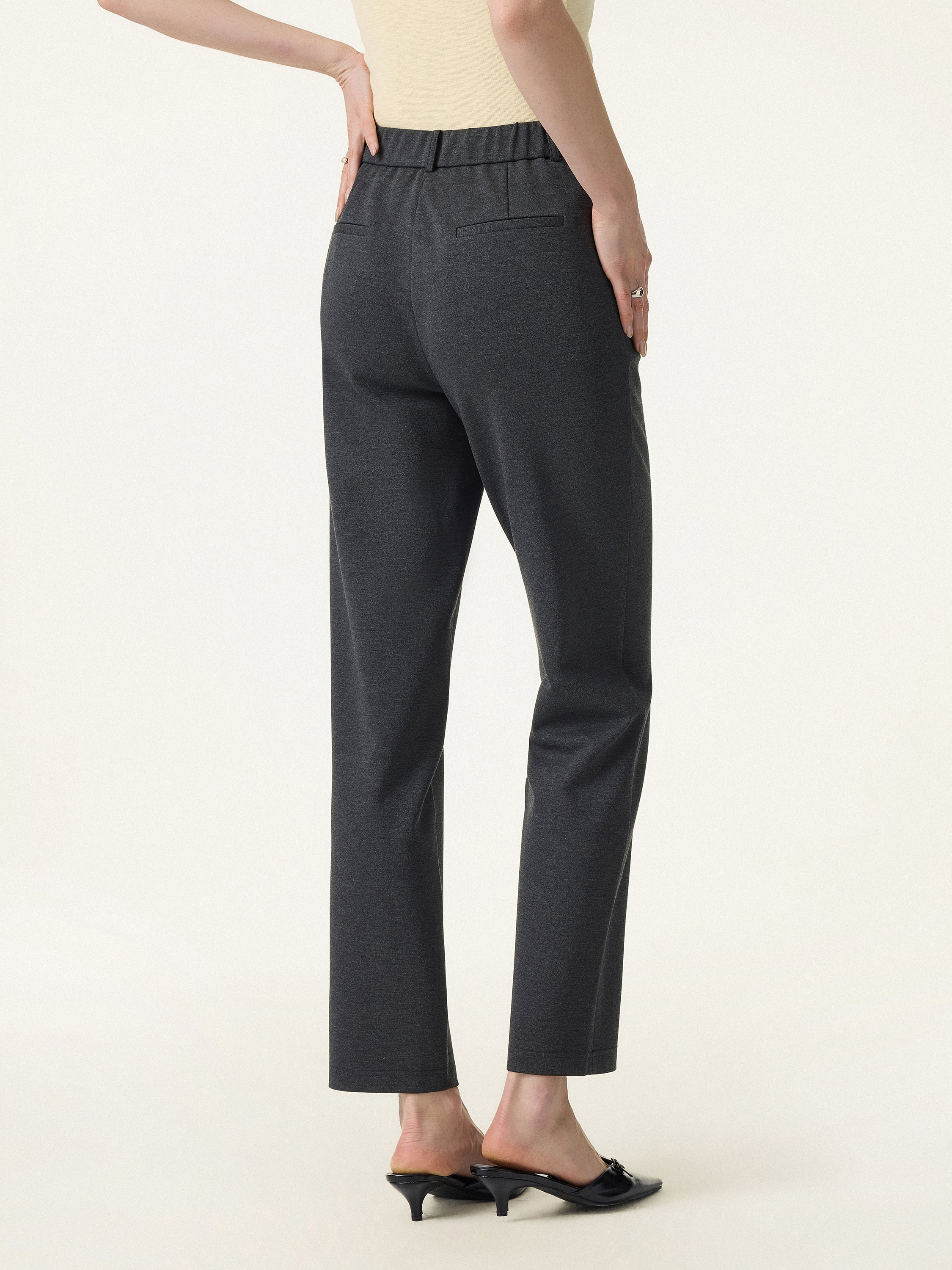 4-Way Stretch High Rise Tapered Leg Pant with Pockets - Image 11