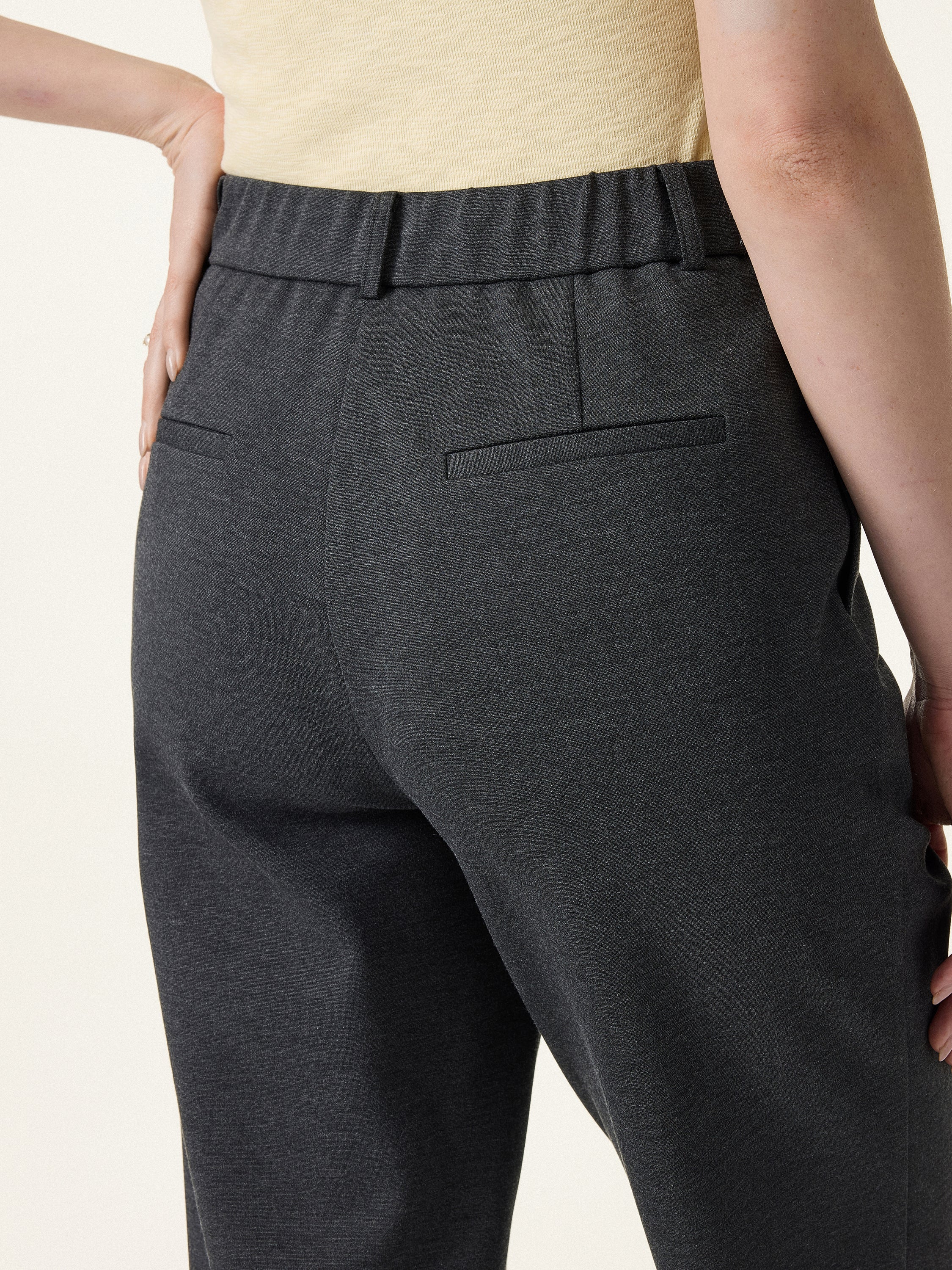 4-Way Stretch High Rise Tapered Leg Pant with Pockets - Image 7
