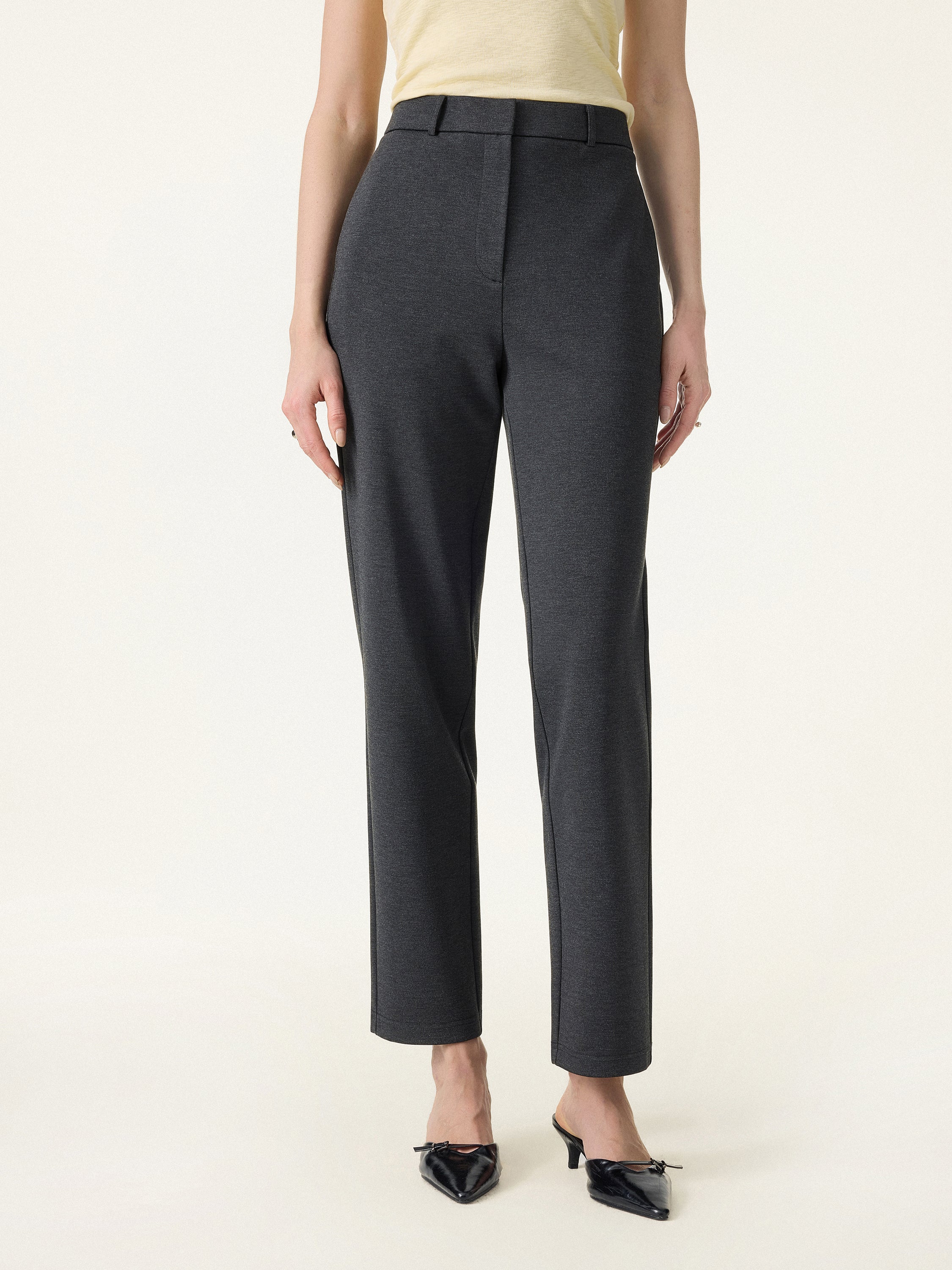 4-Way Stretch High Rise Tapered Leg Pant with Pockets - Image 8