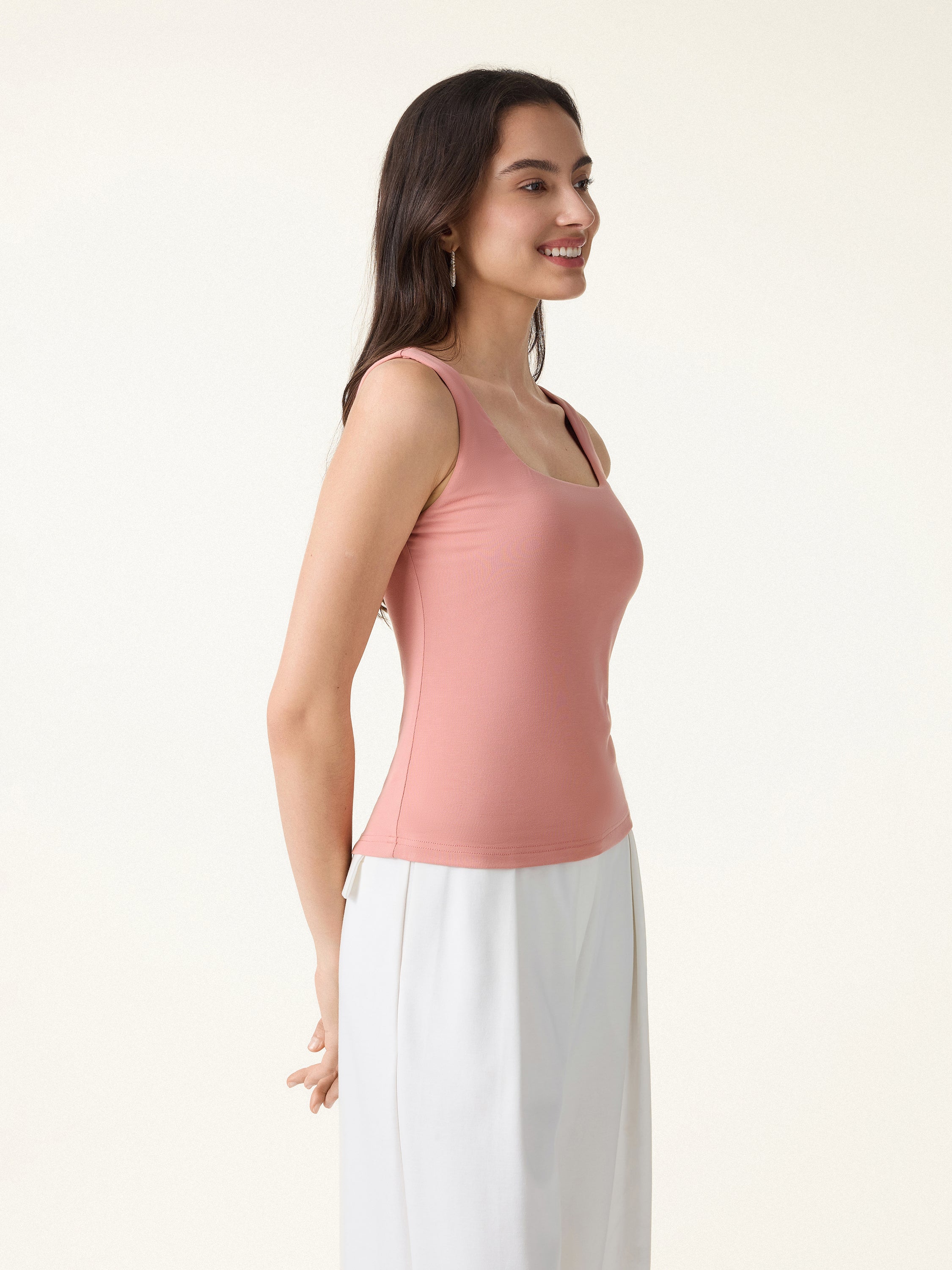 Back Smoothing Cooling Essential Summer Bandless Bra Tank - Image 16