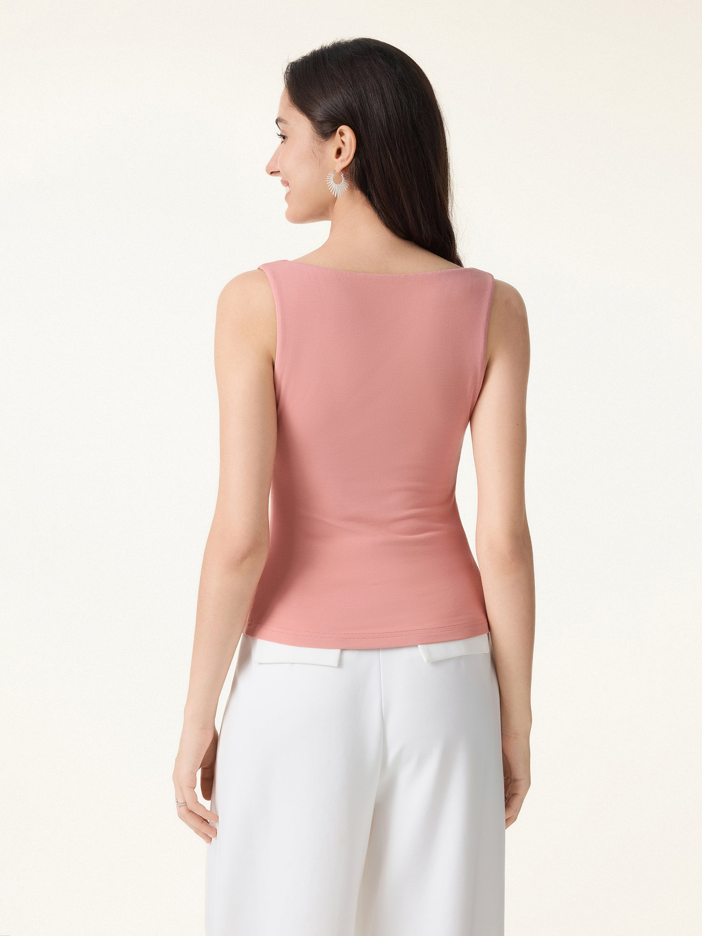 Back Smoothing Cooling Essential Summer Bandless Bra Tank - Image 17