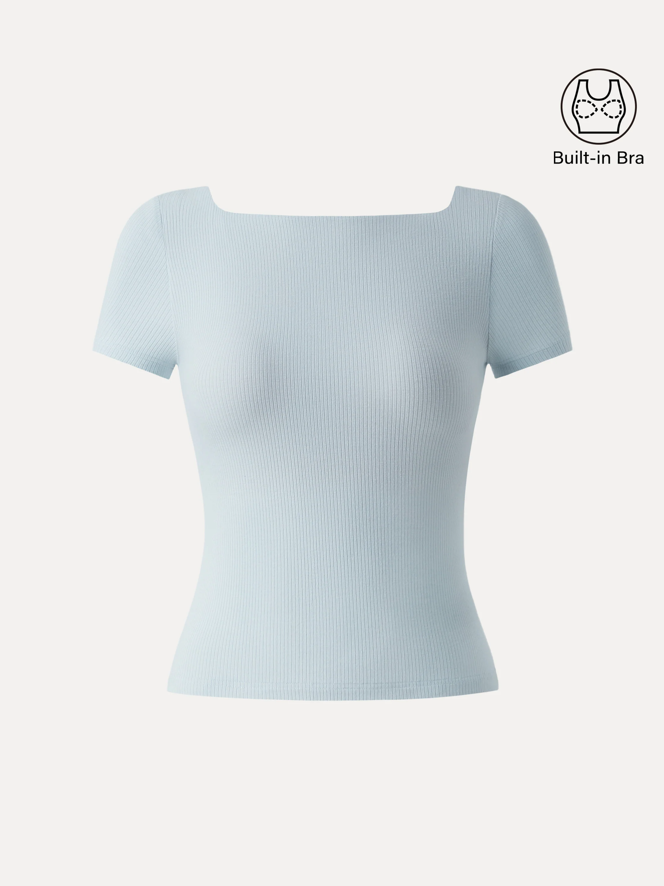 Cooling Ribbed Open Back Summer Bra Top - Image 8