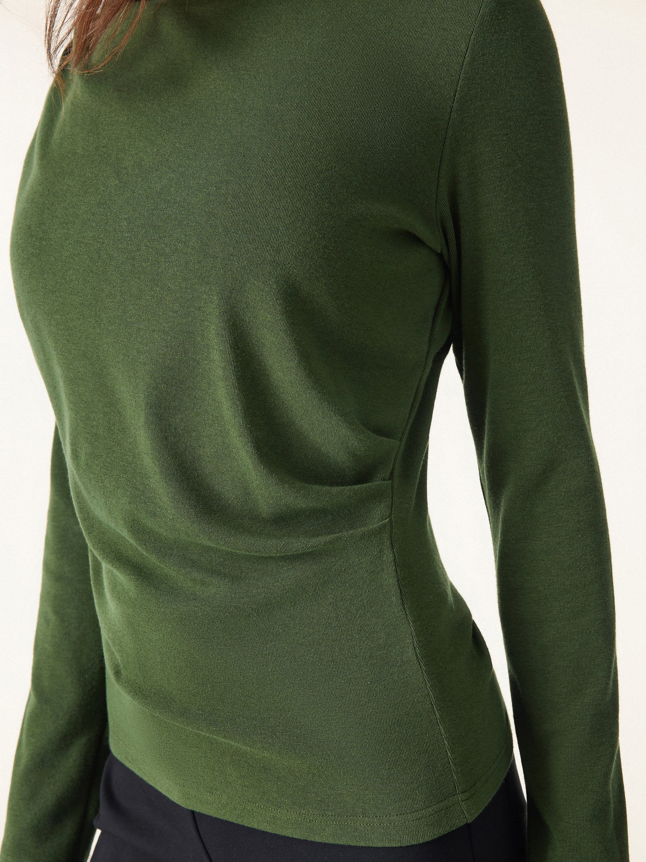 Light Warm Crewneck Tucked Top - Image 2