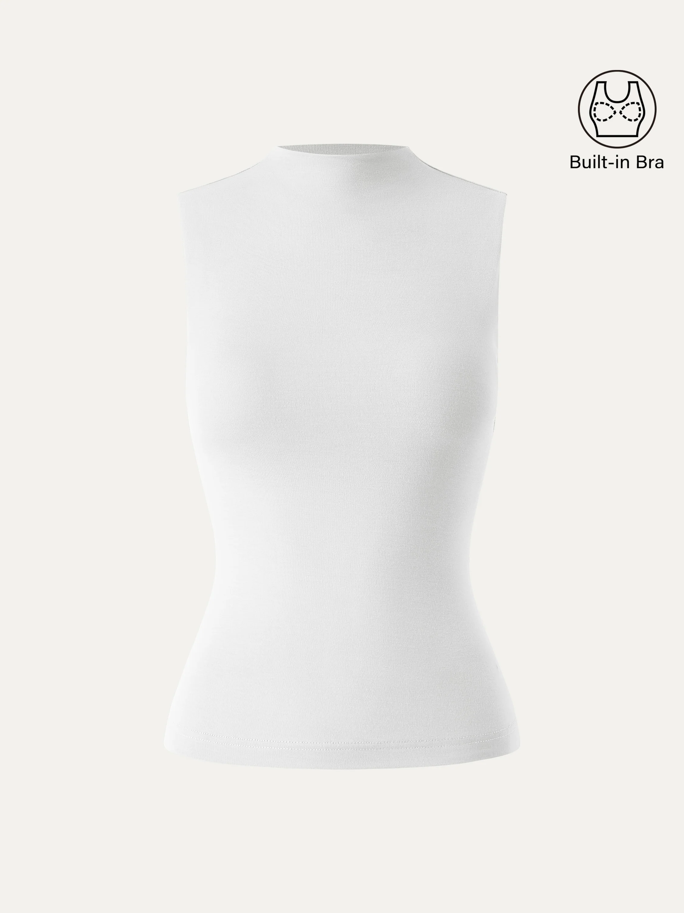 Mockneck New Airy Bra Tank - Image 11