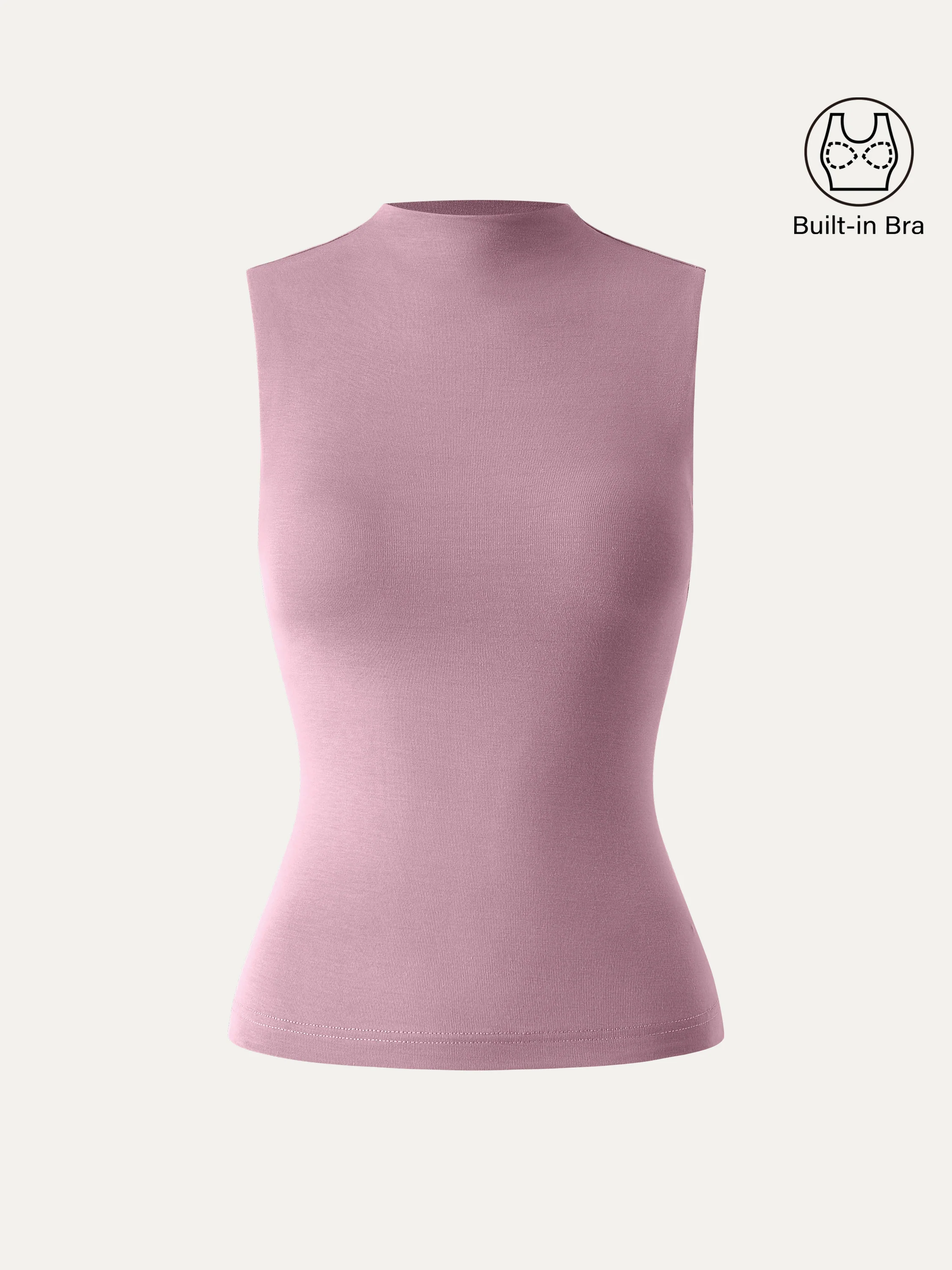 Mockneck New Airy Bra Tank - Image 13