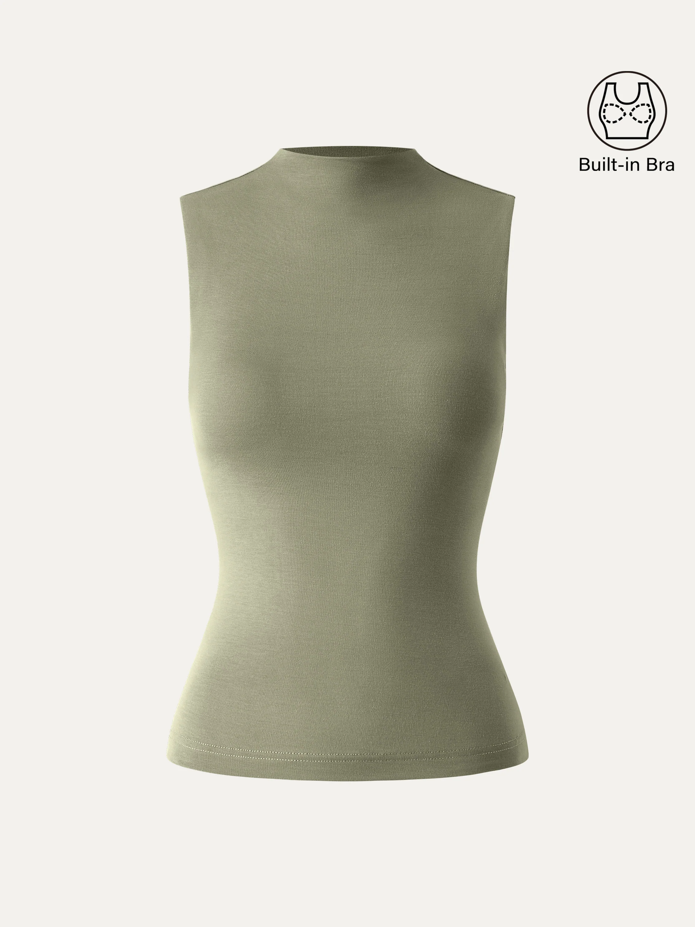 Mockneck New Airy Bra Tank - Image 3