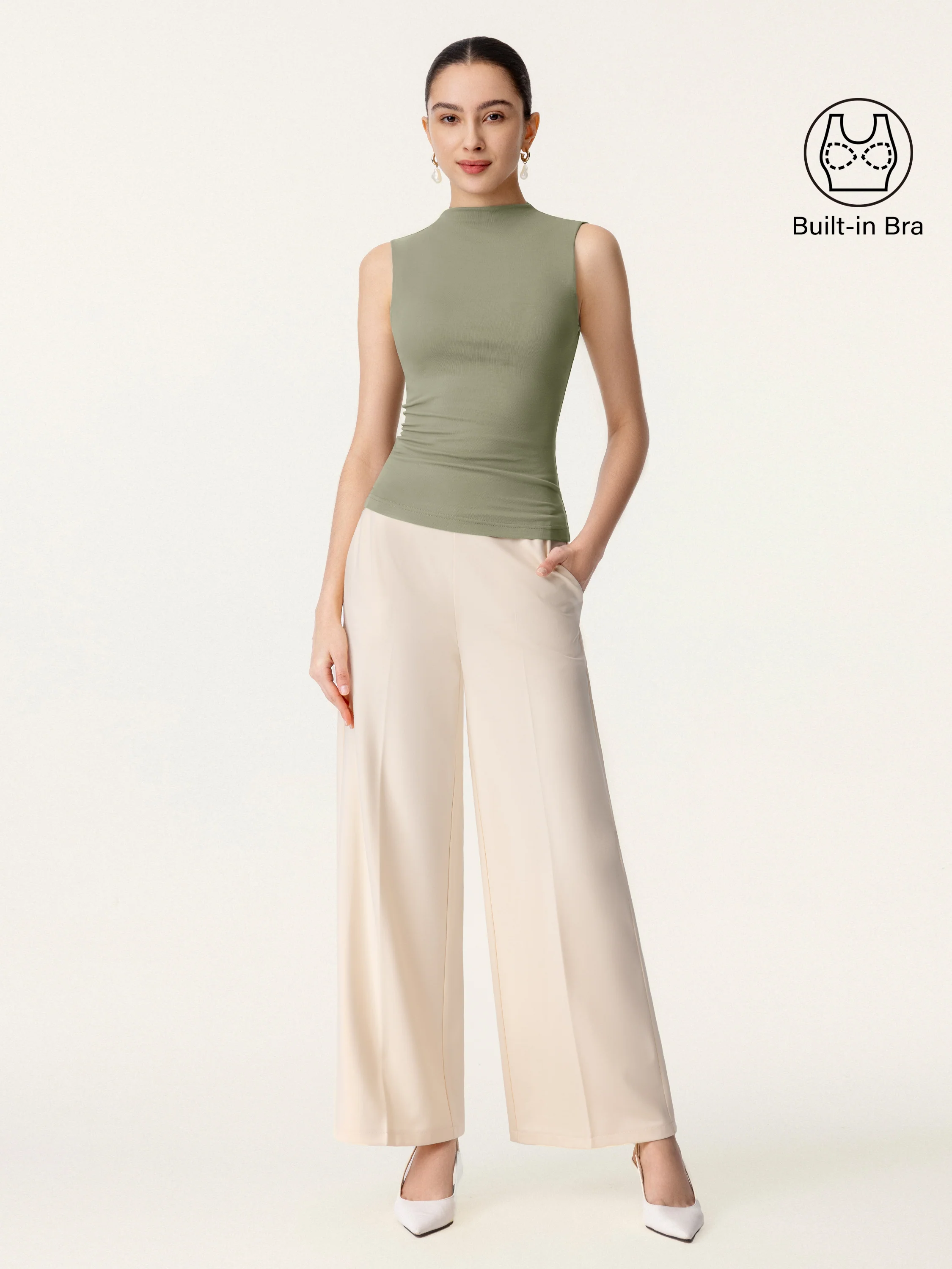 Mockneck New Airy Bra Tank - Image 5