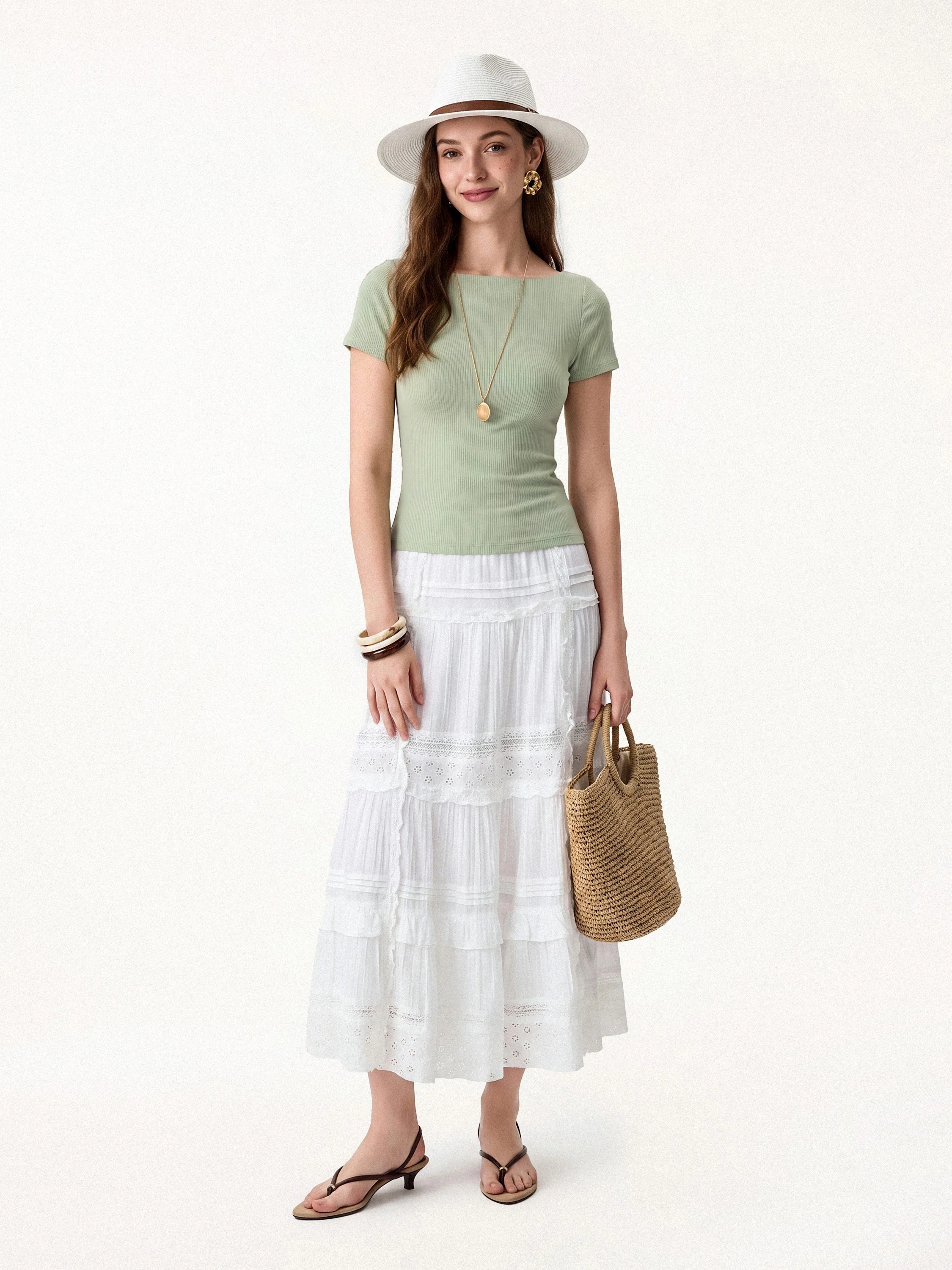 Ribbed Open Back Summer Bra Top - Image 11