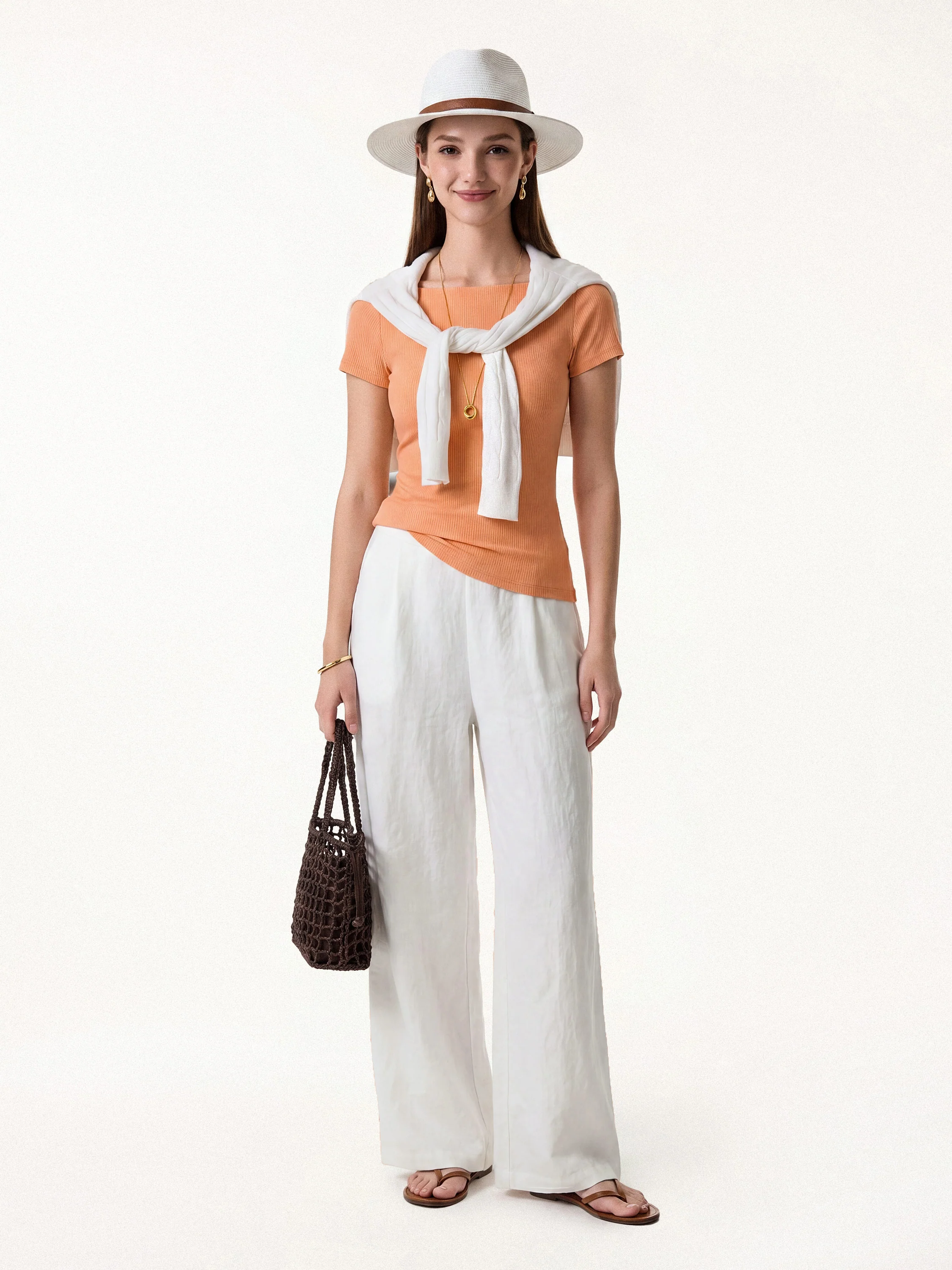 Ribbed Open Back Summer Bra Top - Image 15