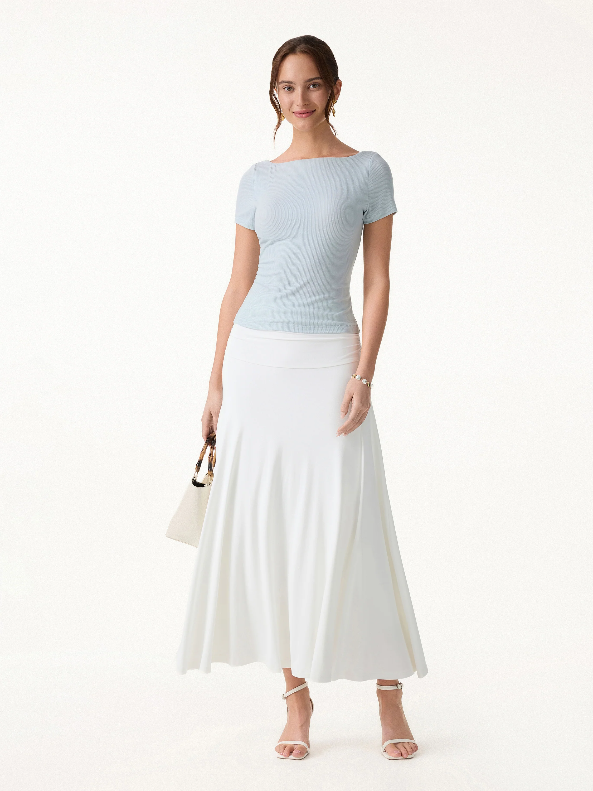 Ribbed Open Back Summer Bra Top - Image 3