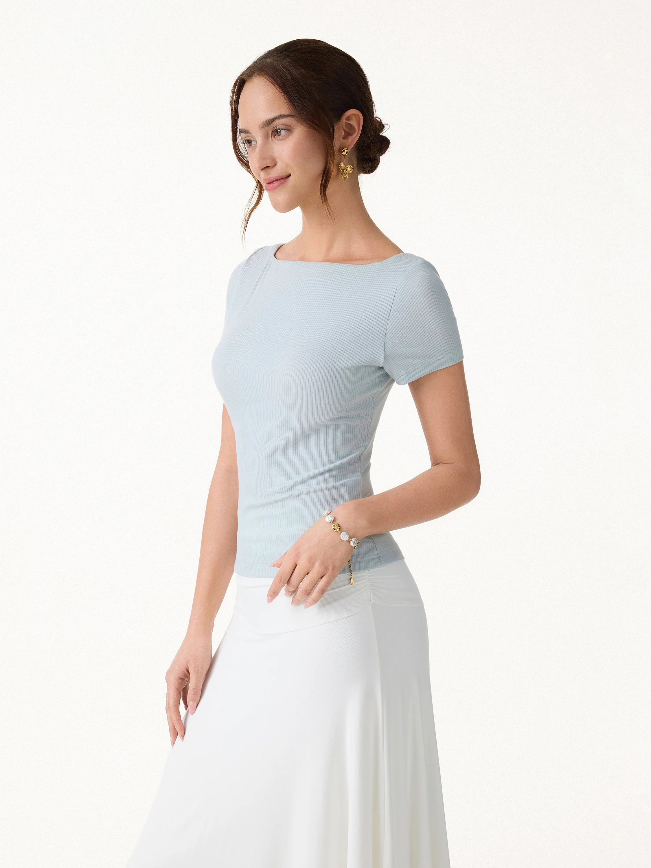 Ribbed Open Back Summer Bra Top - Image 5