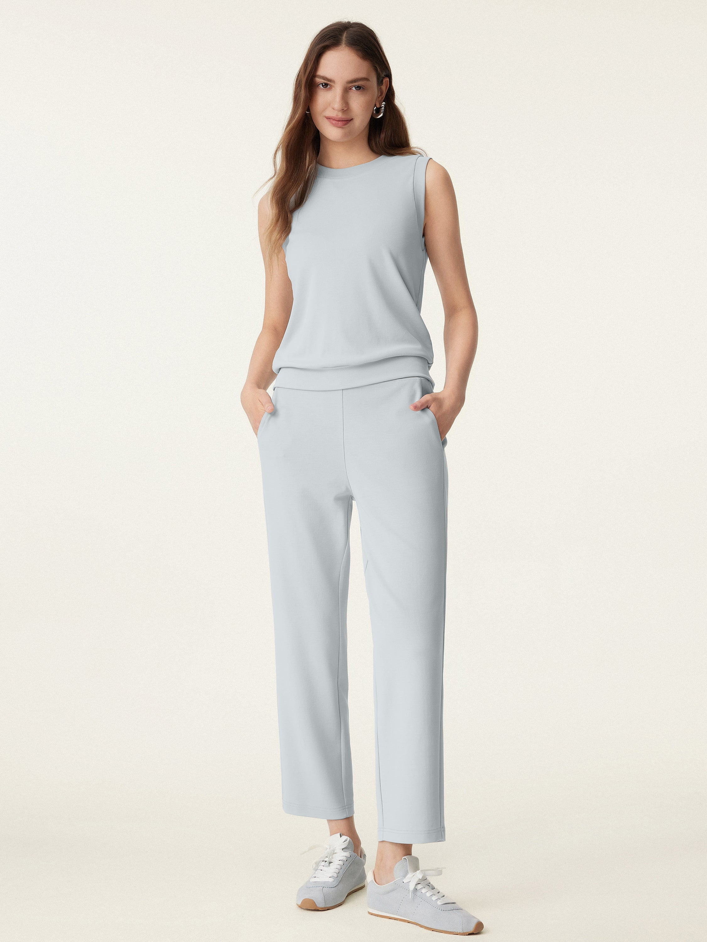 Mid Rise Pull-on Tapered Pant with Pockets - Image 5