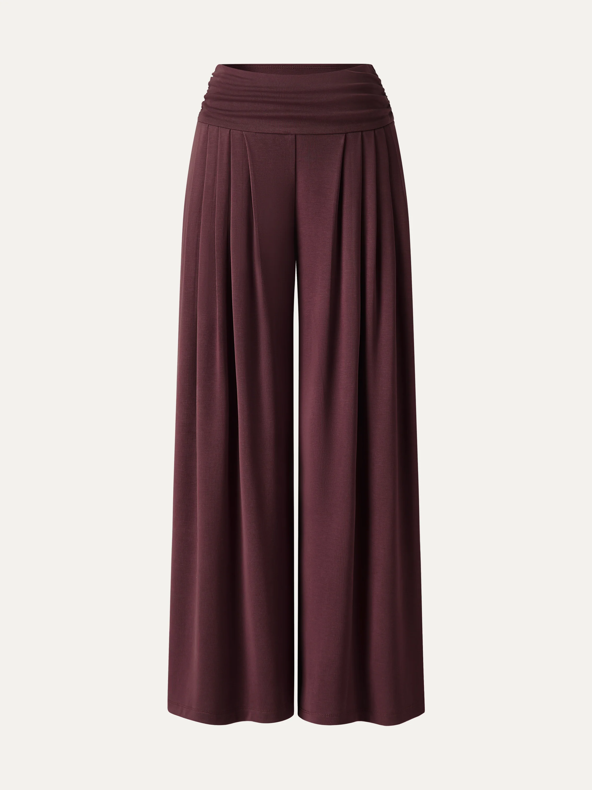 Sandwashed Super Flowy Tucked Palazzo Pant with Pockets - Image 14