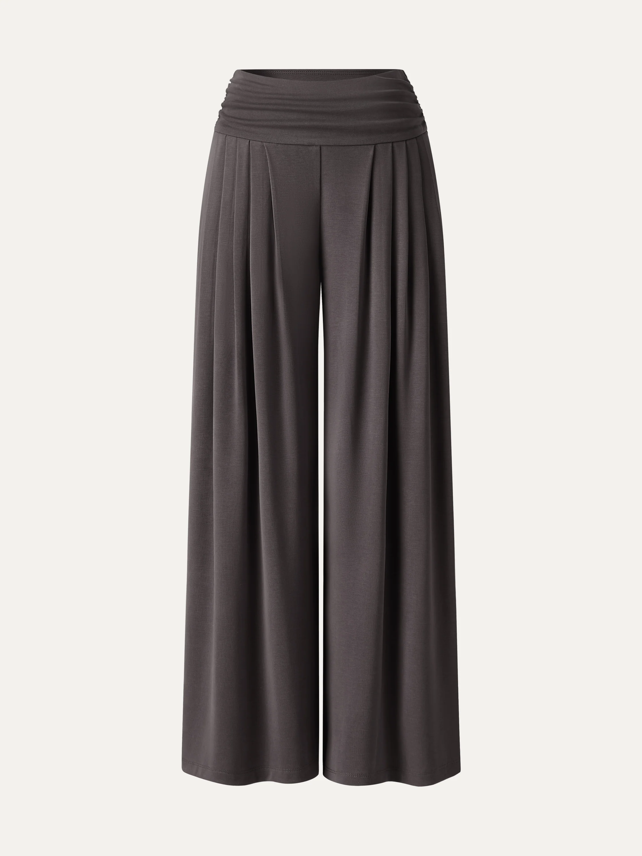 Sandwashed Super Flowy Tucked Palazzo Pant with Pockets - Image 16