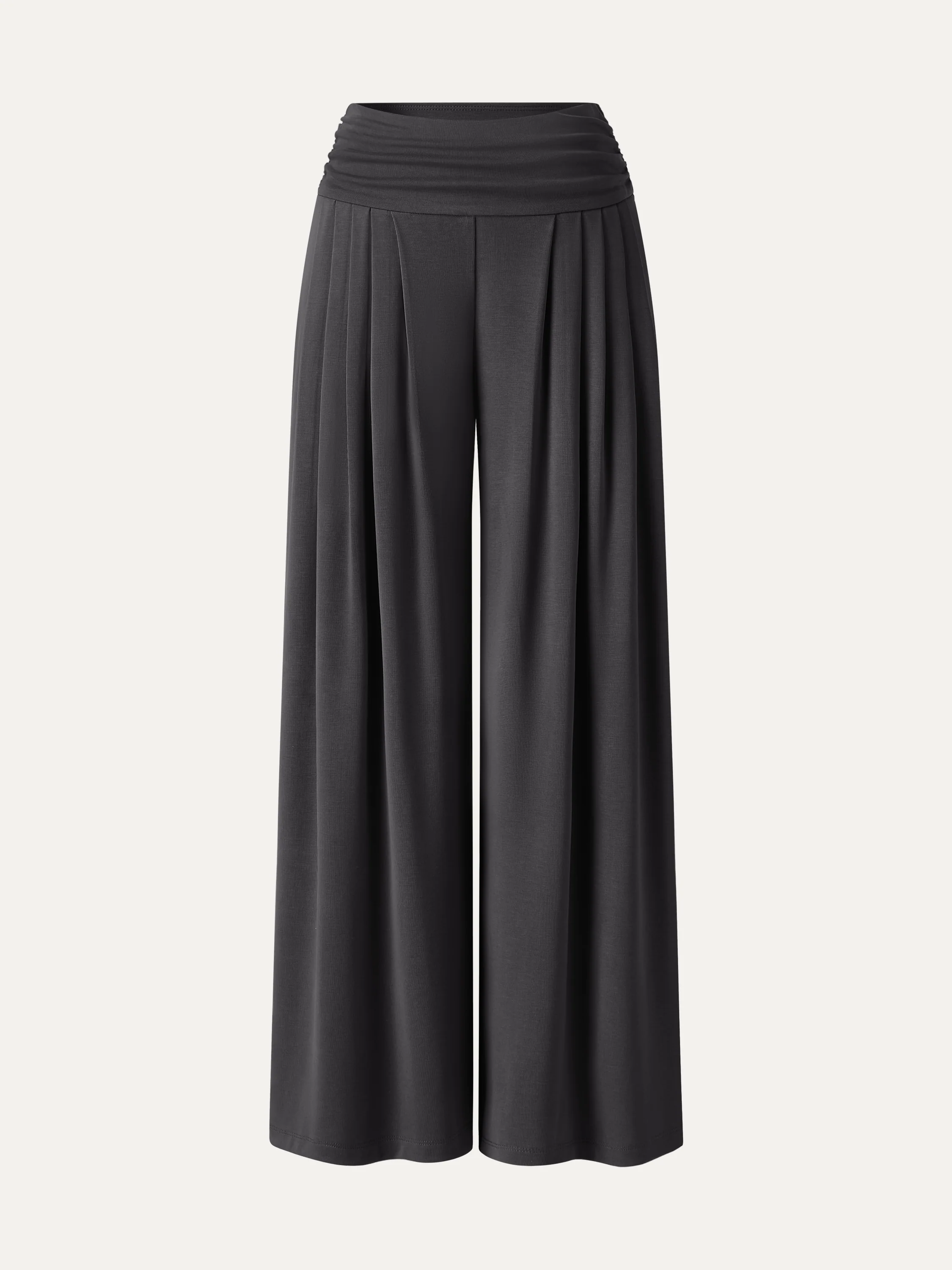 Sandwashed Super Flowy Tucked Palazzo Pant with Pockets - Image 18