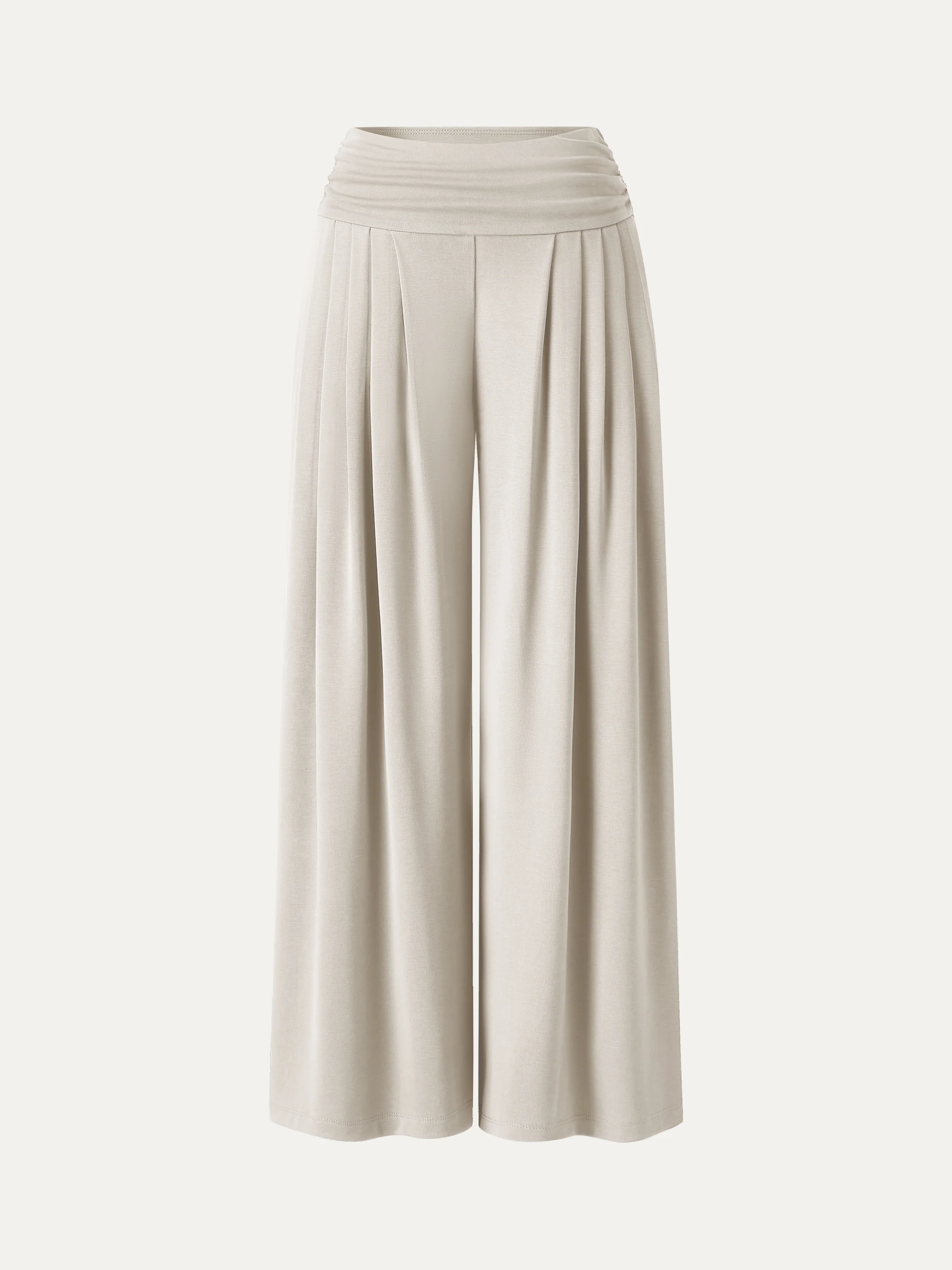 Sandwashed Super Flowy Tucked Palazzo Pant with Pockets - Image 21