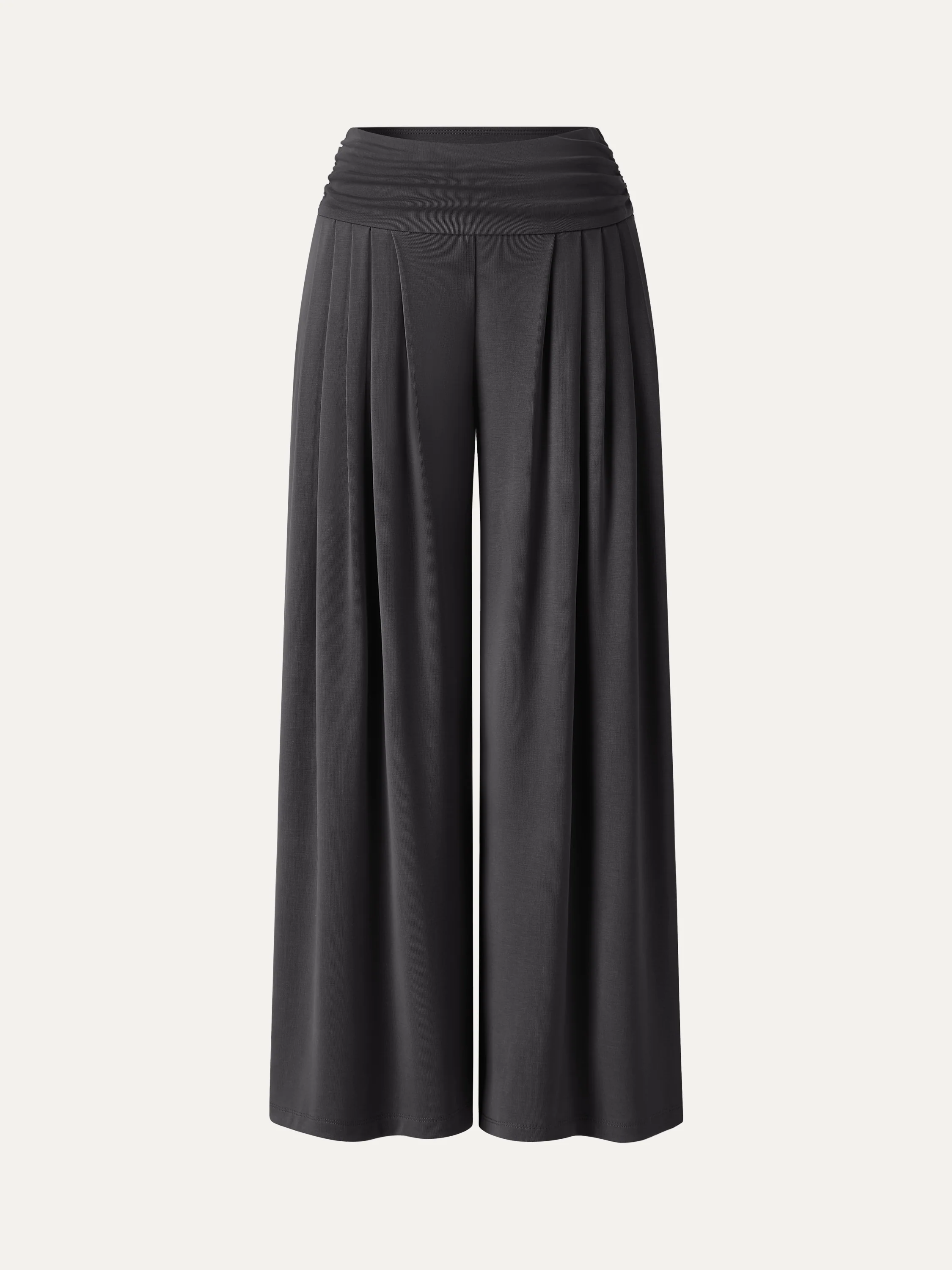 Sandwashed Super Flowy Tucked Palazzo Pant with Pockets - Image 23