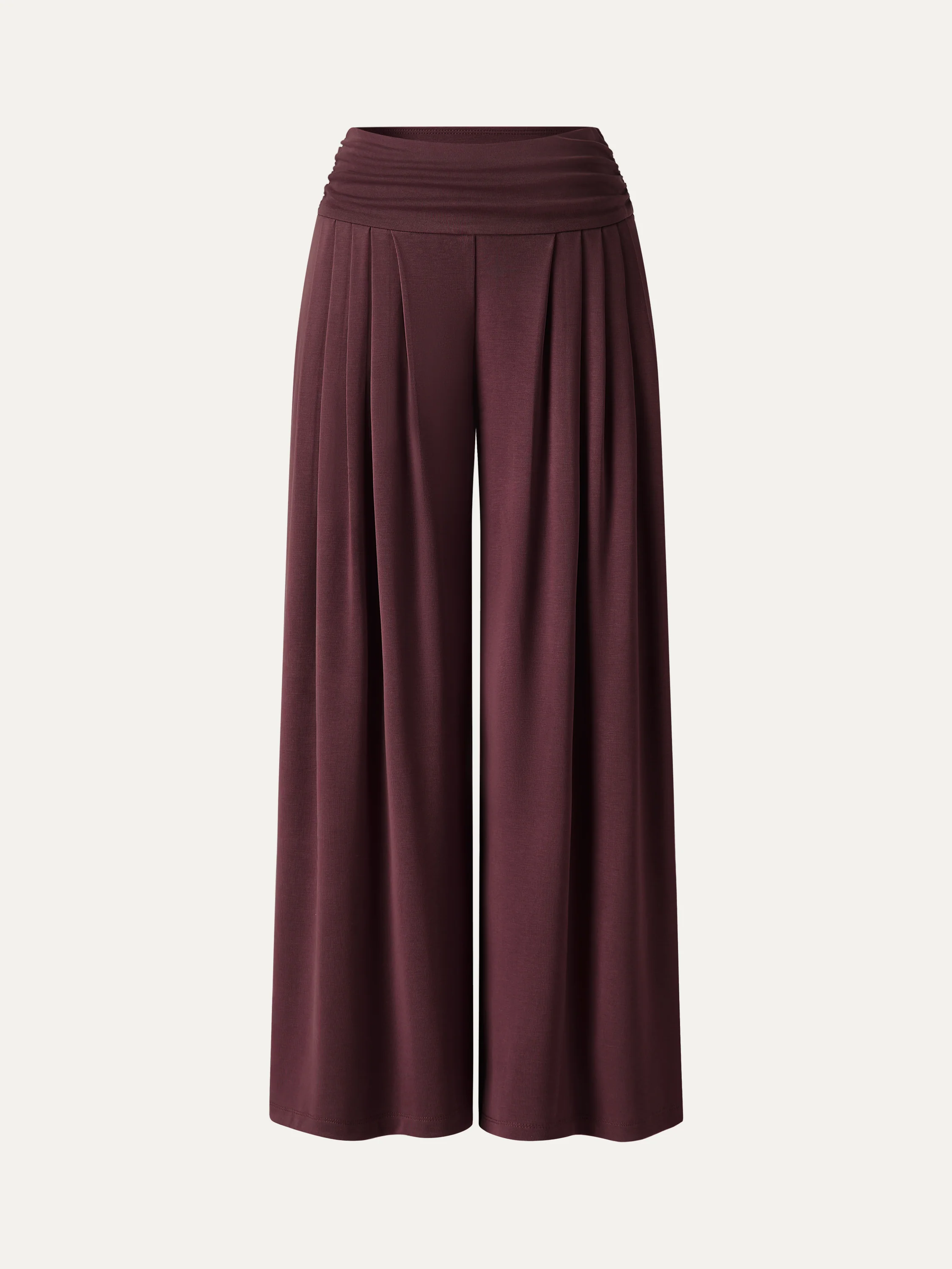 Sandwashed Super Flowy Tucked Palazzo Pant with Pockets - Image 24