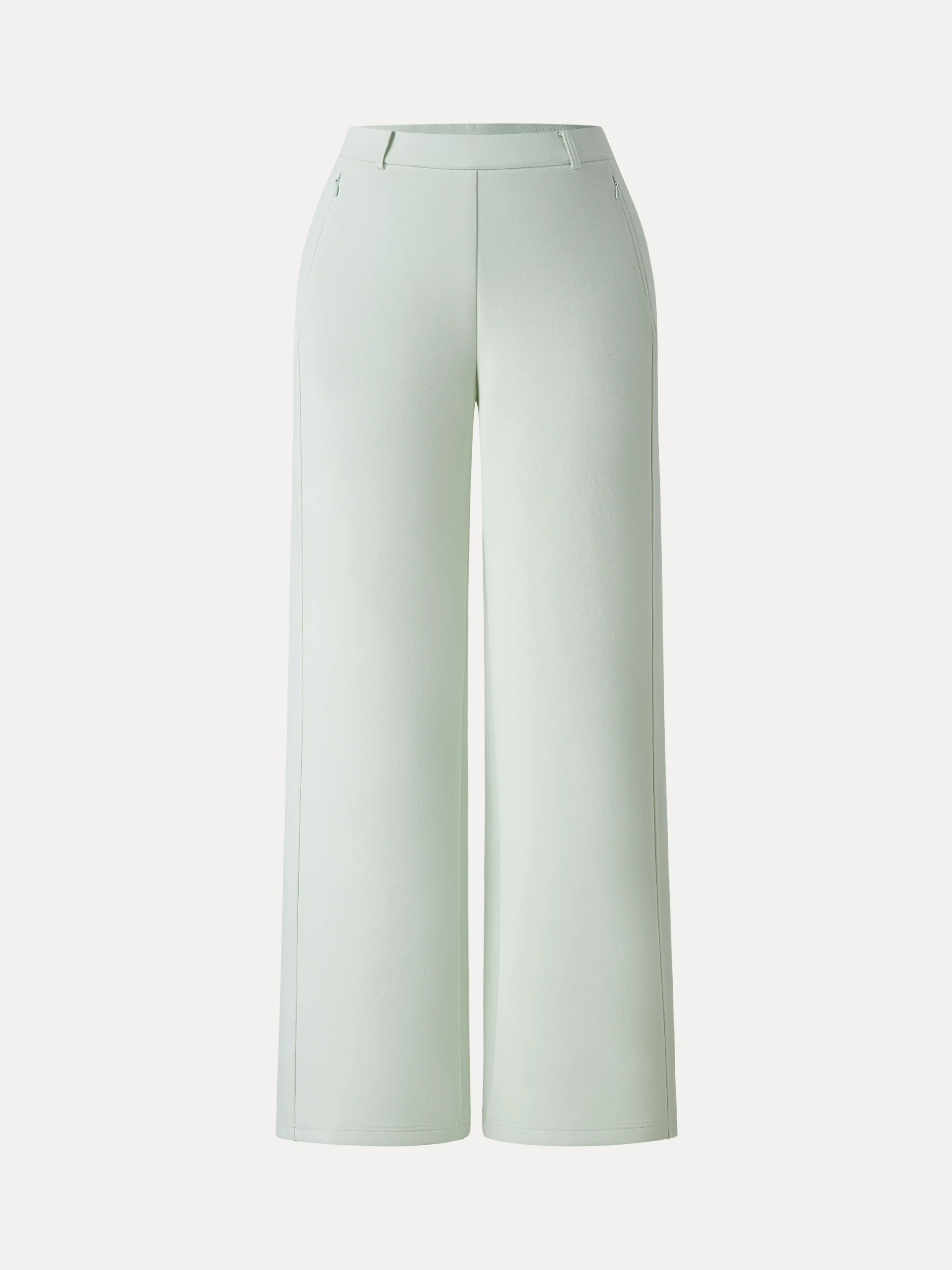 Stretch Cotton Blend Slimming High Rise Wide Leg Pant - Image 14