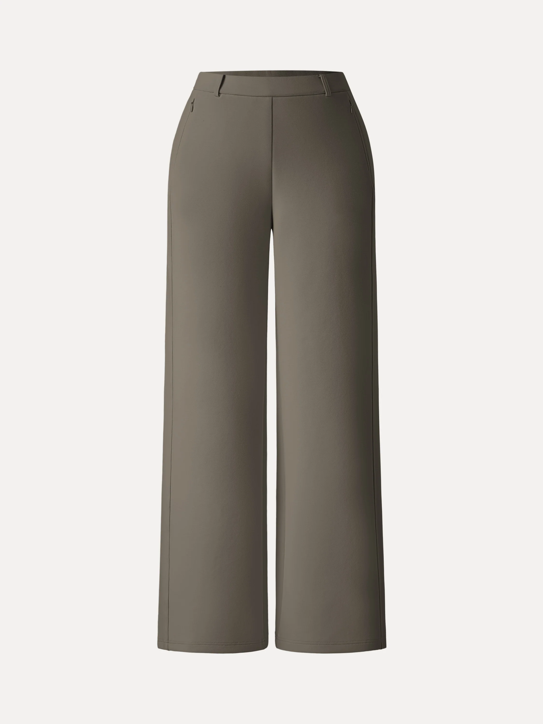 Stretch Cotton Blend Slimming High Rise Wide Leg Pant - Image 16
