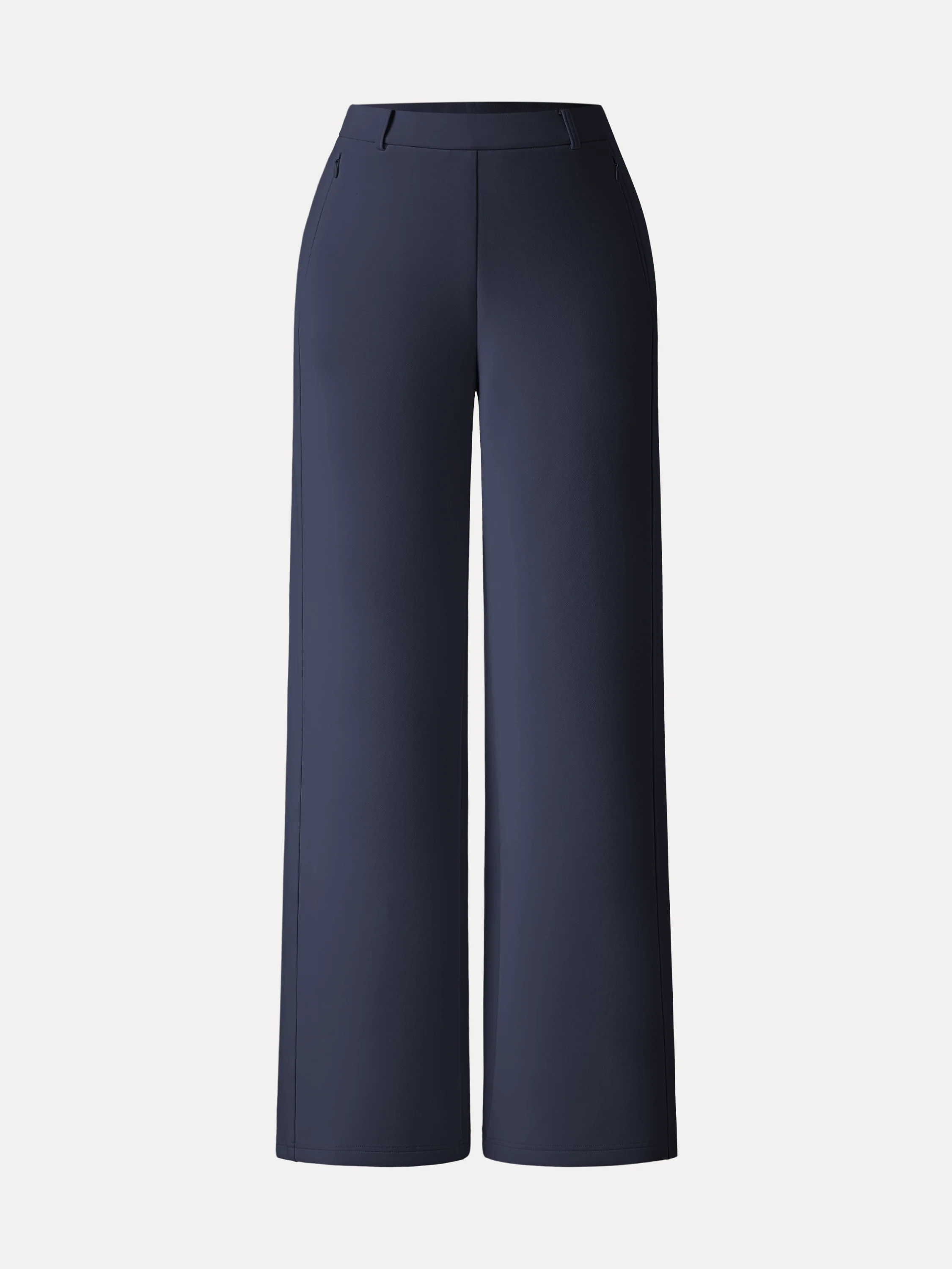 Stretch Cotton Blend Slimming High Rise Wide Leg Pant - Image 17