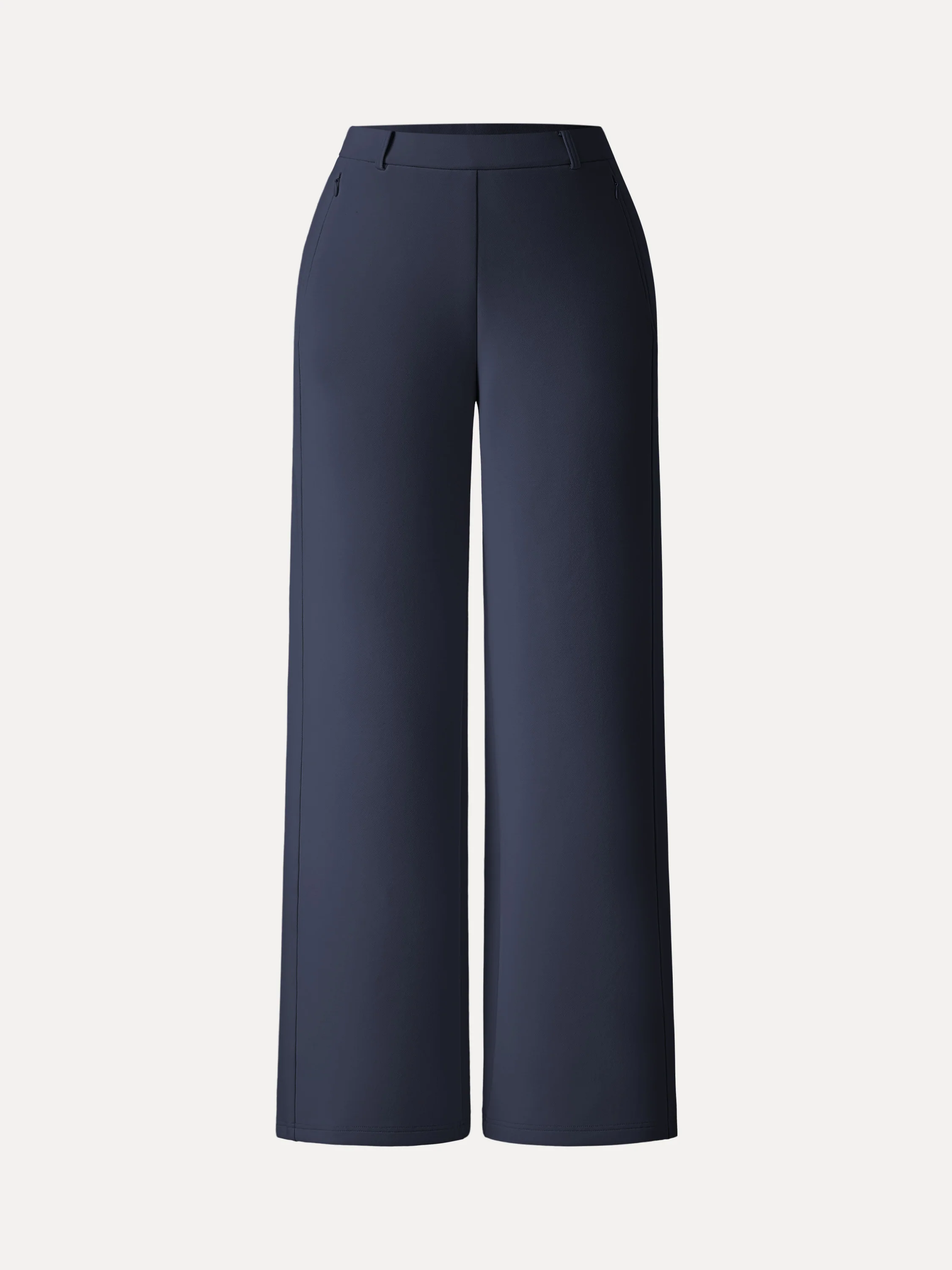 Stretch Cotton Blend Slimming High Rise Wide Leg Pant - Image 18