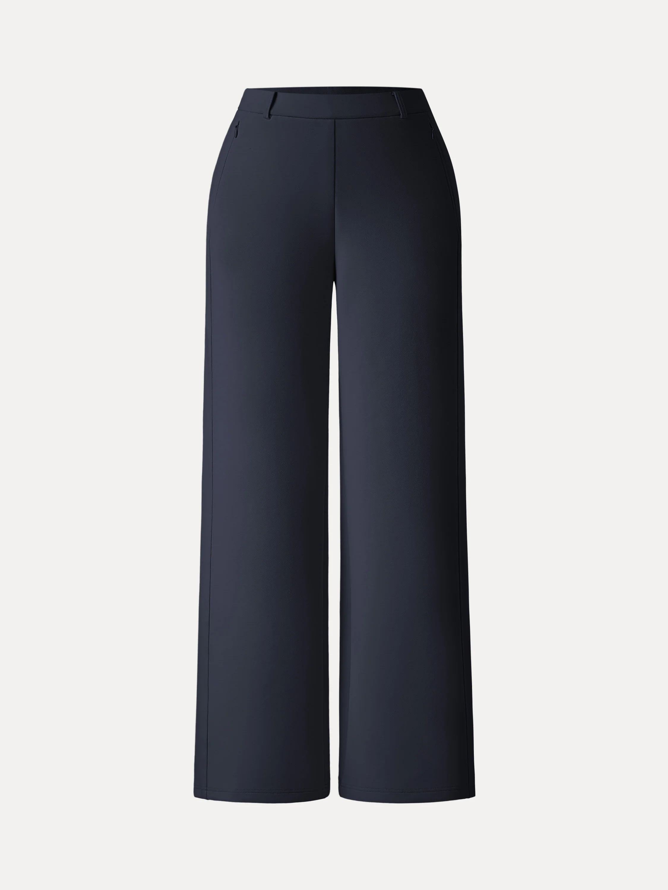 Stretch Cotton Blend Slimming High Rise Wide Leg Pant - Image 20