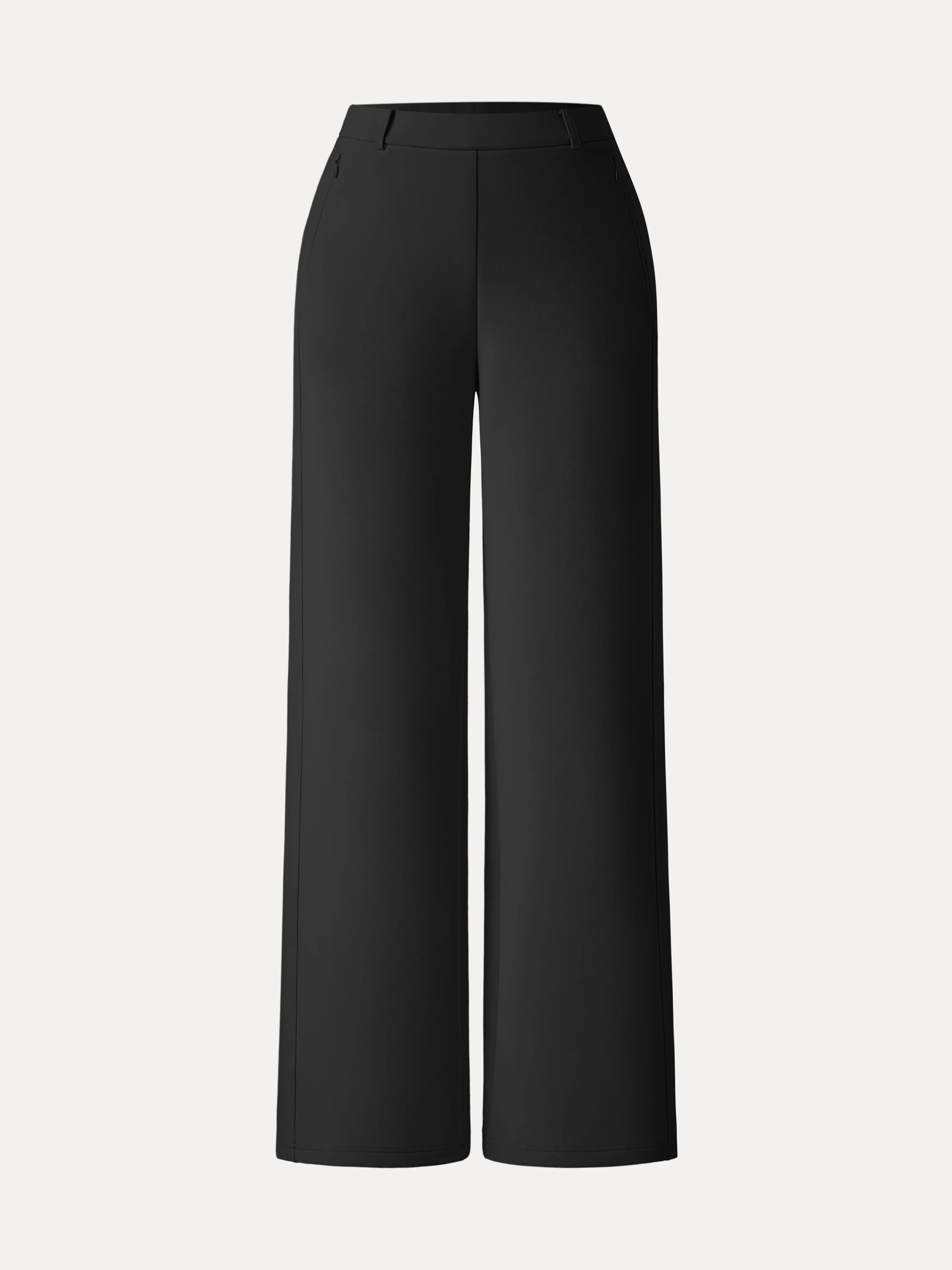 Stretch Cotton Blend Slimming High Rise Wide Leg Pant - Image 21