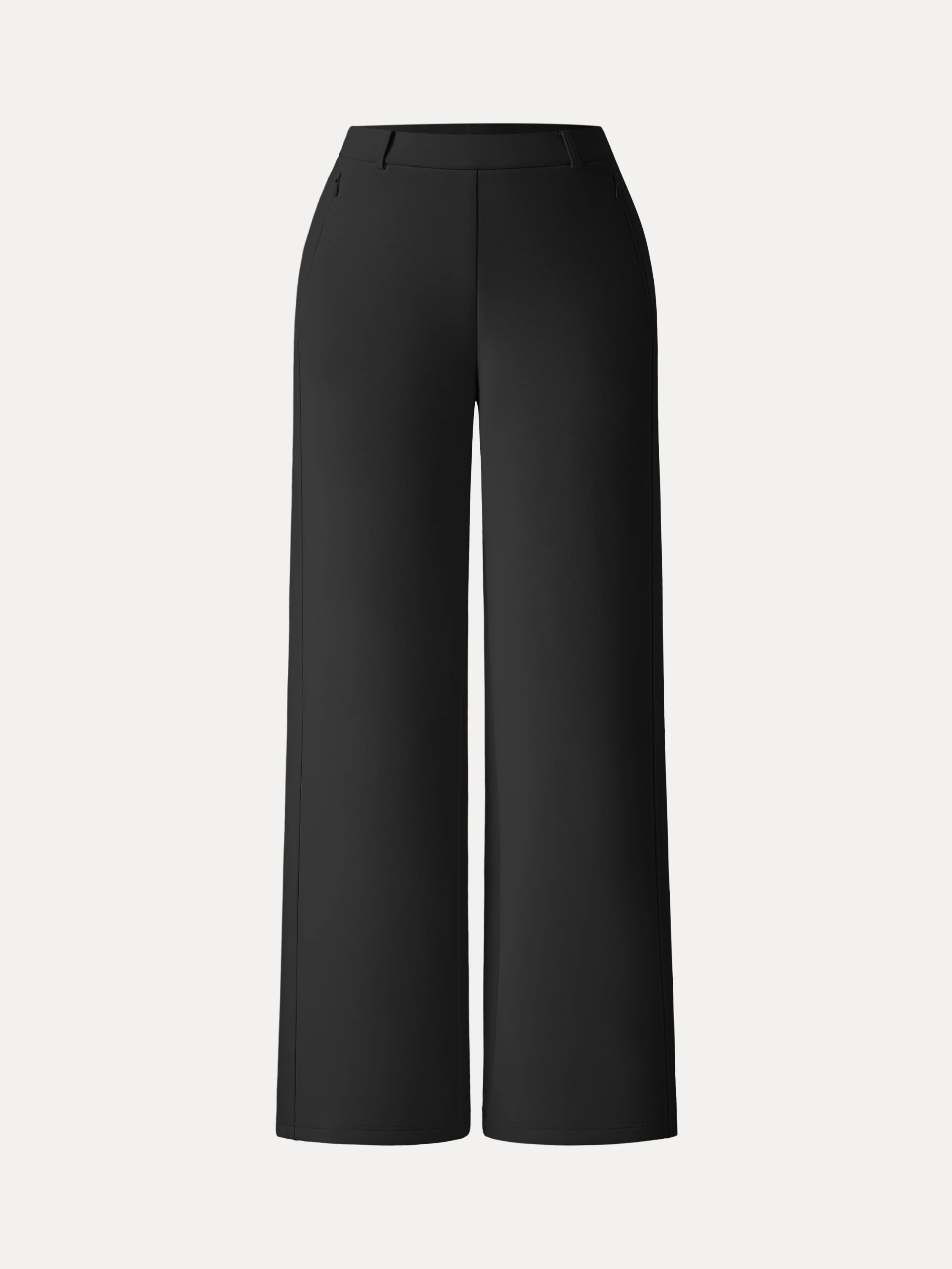 Stretch Cotton Blend Slimming High Rise Wide Leg Pant - Image 22