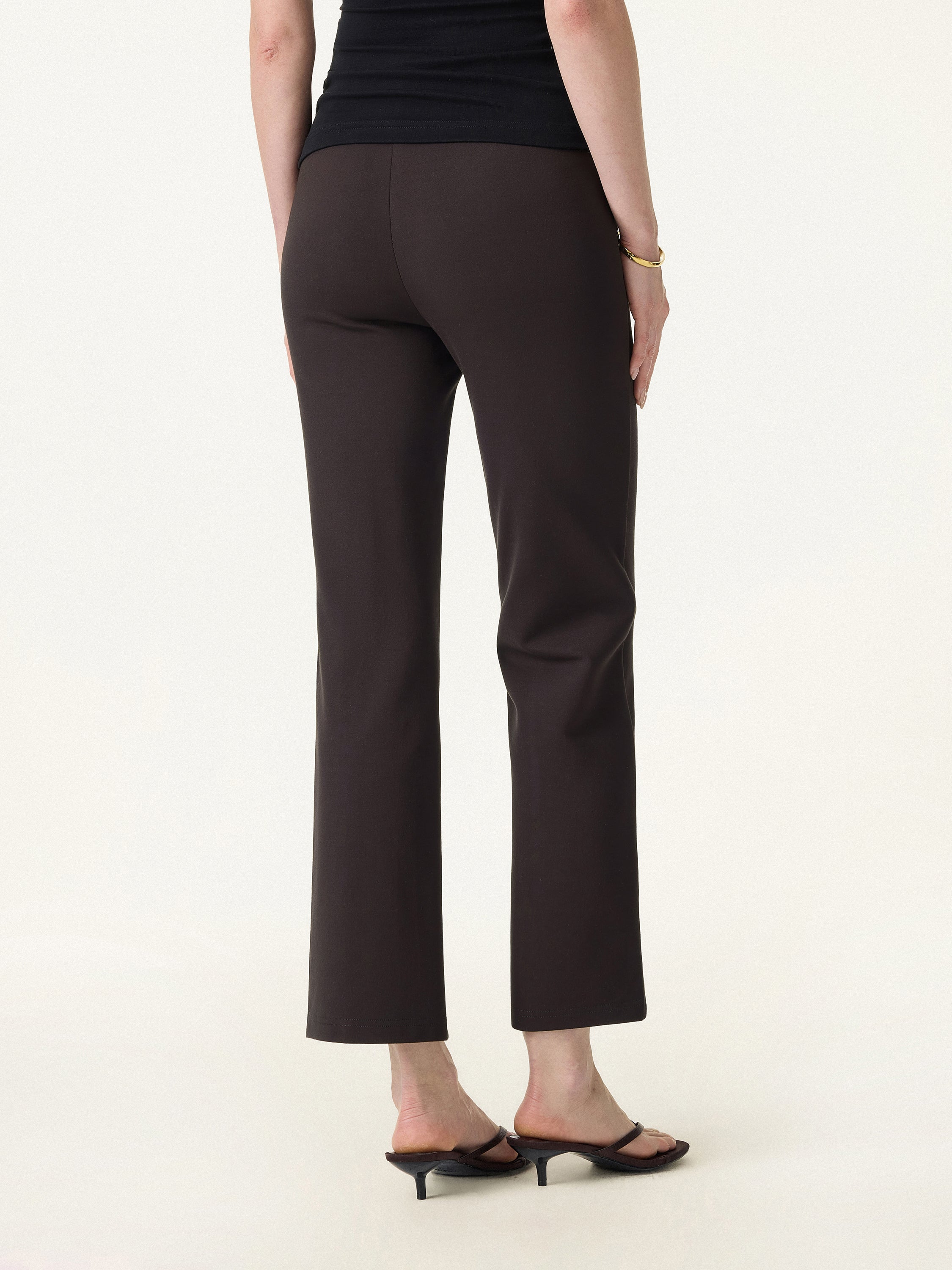 Wrinkle-Resistant High Rise Cropped Flare Leg Travel Pant - Image 8