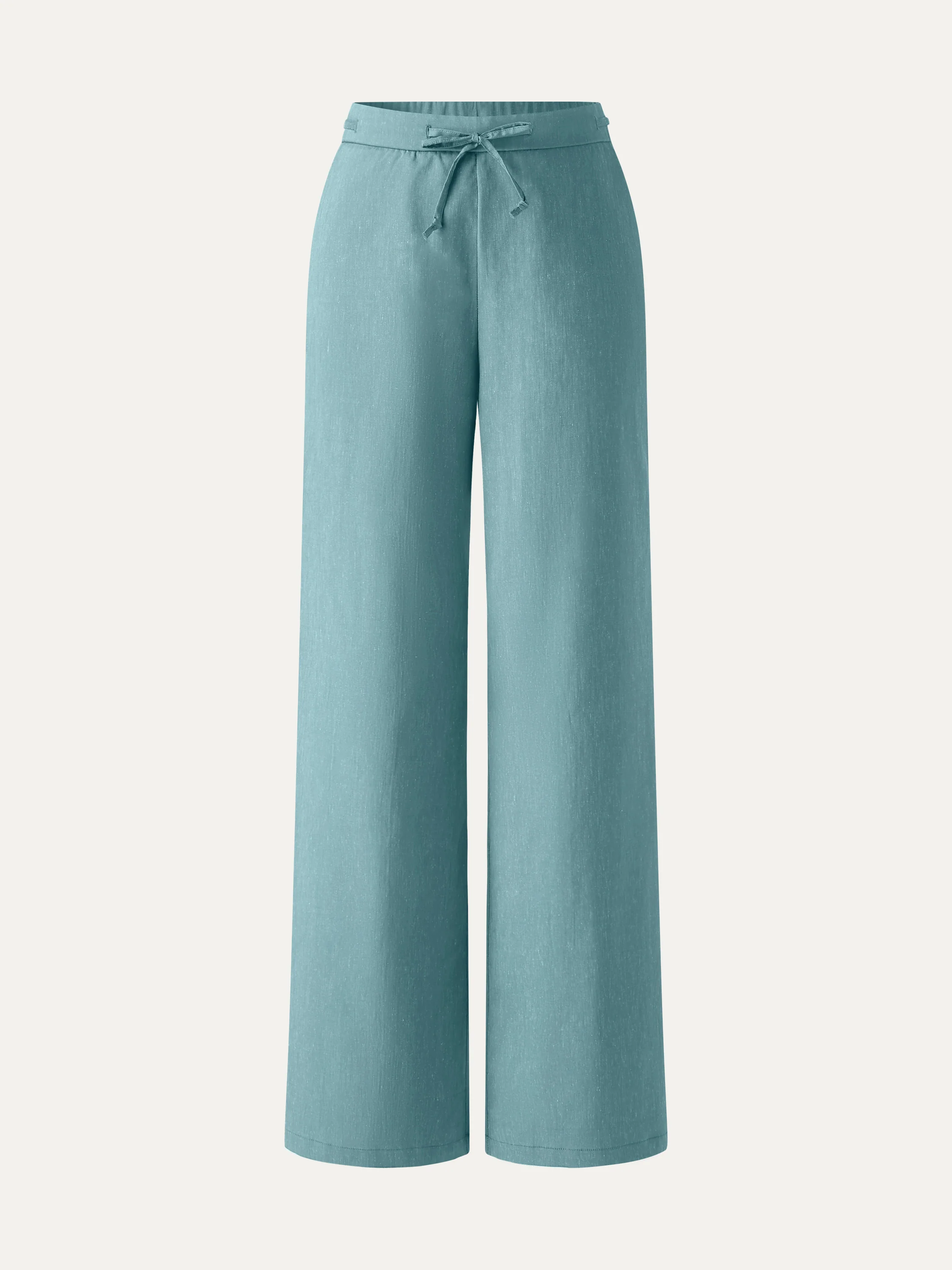 Wrinkle-Resistant Linen Drawstring Wide Leg Pant with Pockets - Image 15