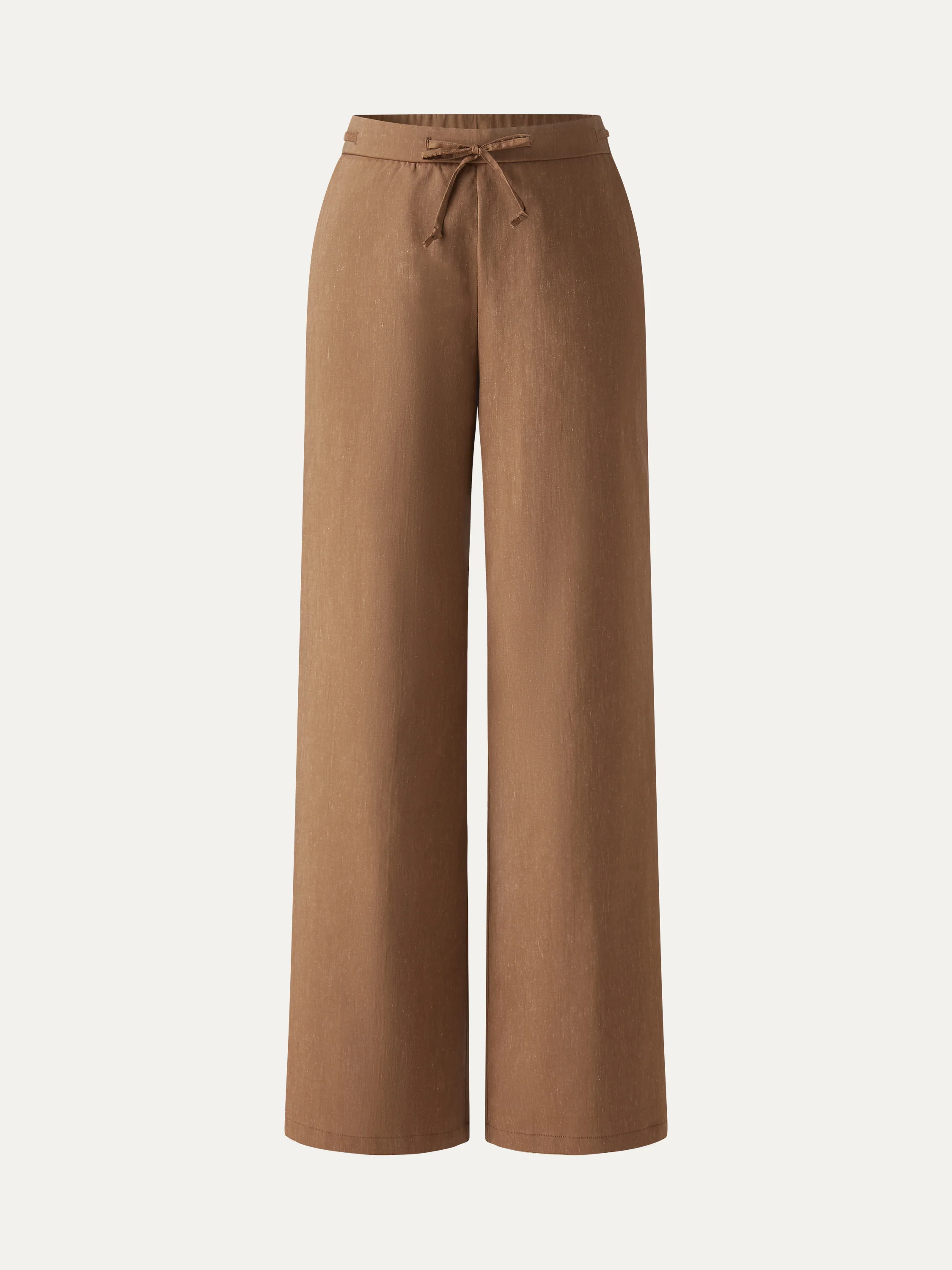 Wrinkle-Resistant Linen Drawstring Wide Leg Pant with Pockets - Image 17