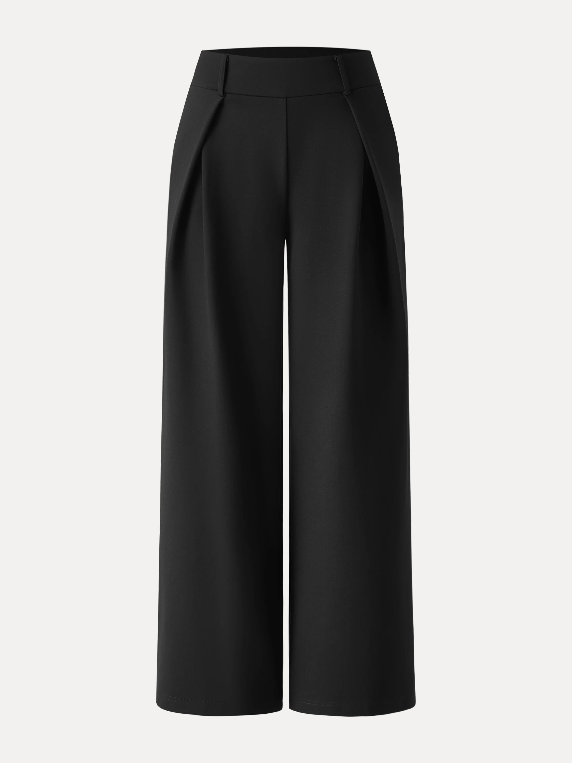 Wrinkle-Resistant Stretchy High Rise Wide Leg Pant with Pockets - Image 10