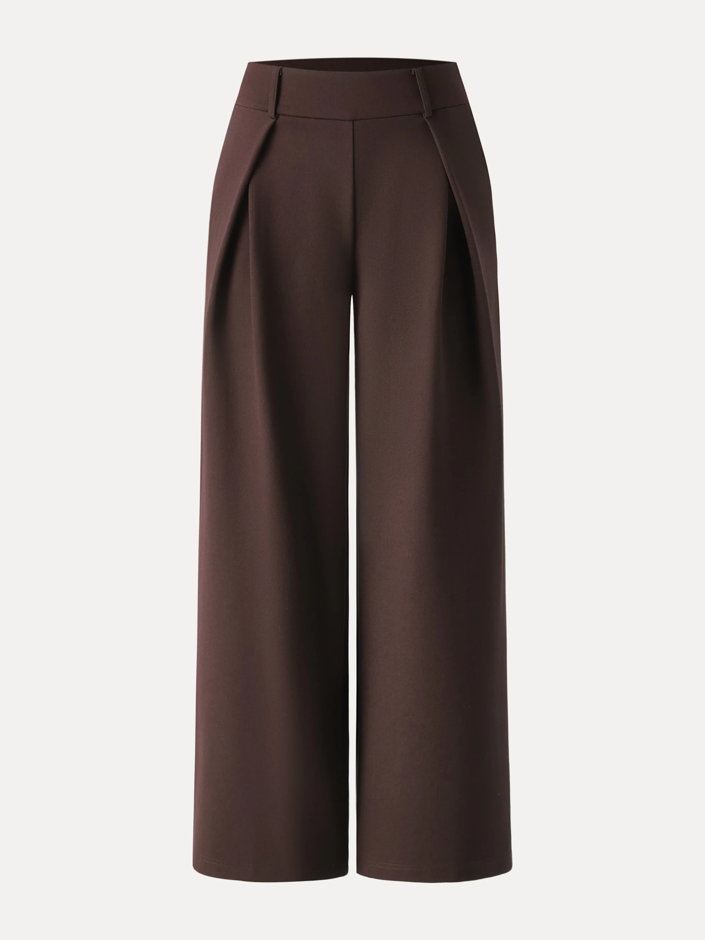 Wrinkle-Resistant Stretchy High Rise Wide Leg Pant with Pockets - Image 9